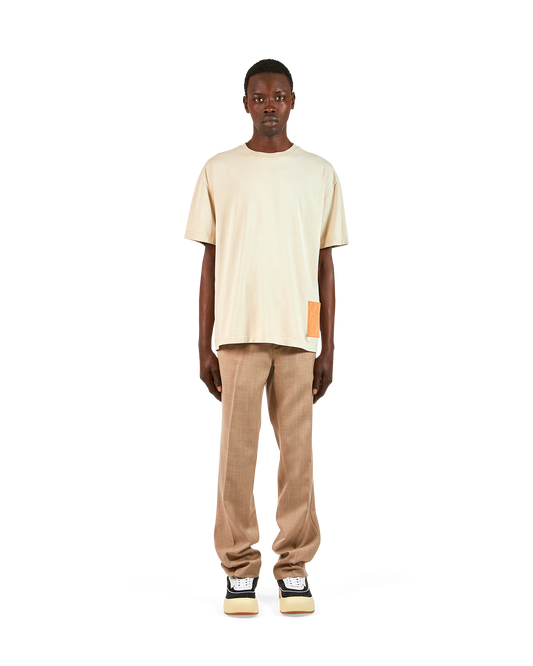 T-Shirt Beige da Uomo