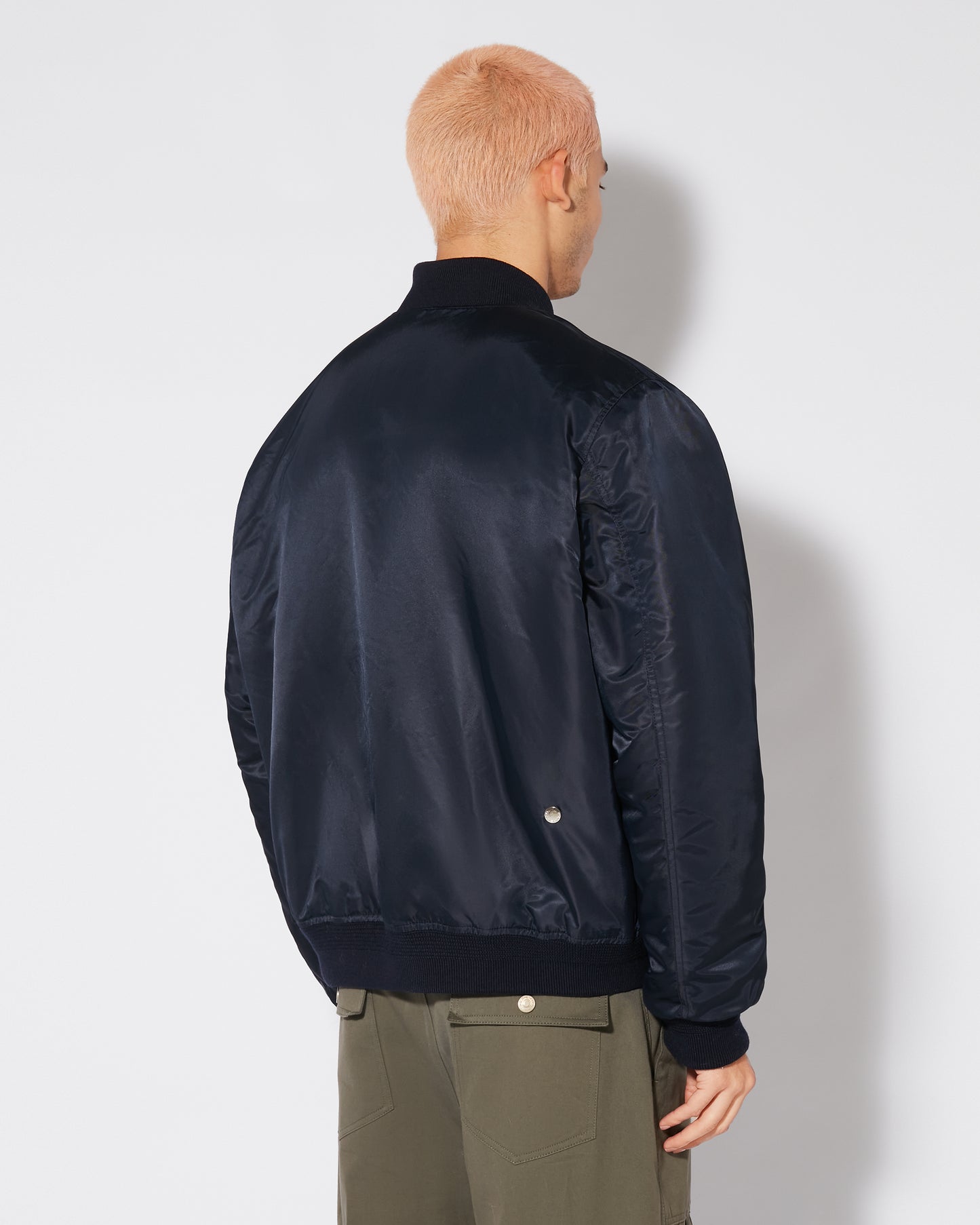 Giacca bomber Gustave da Uomo Blu in Jersey