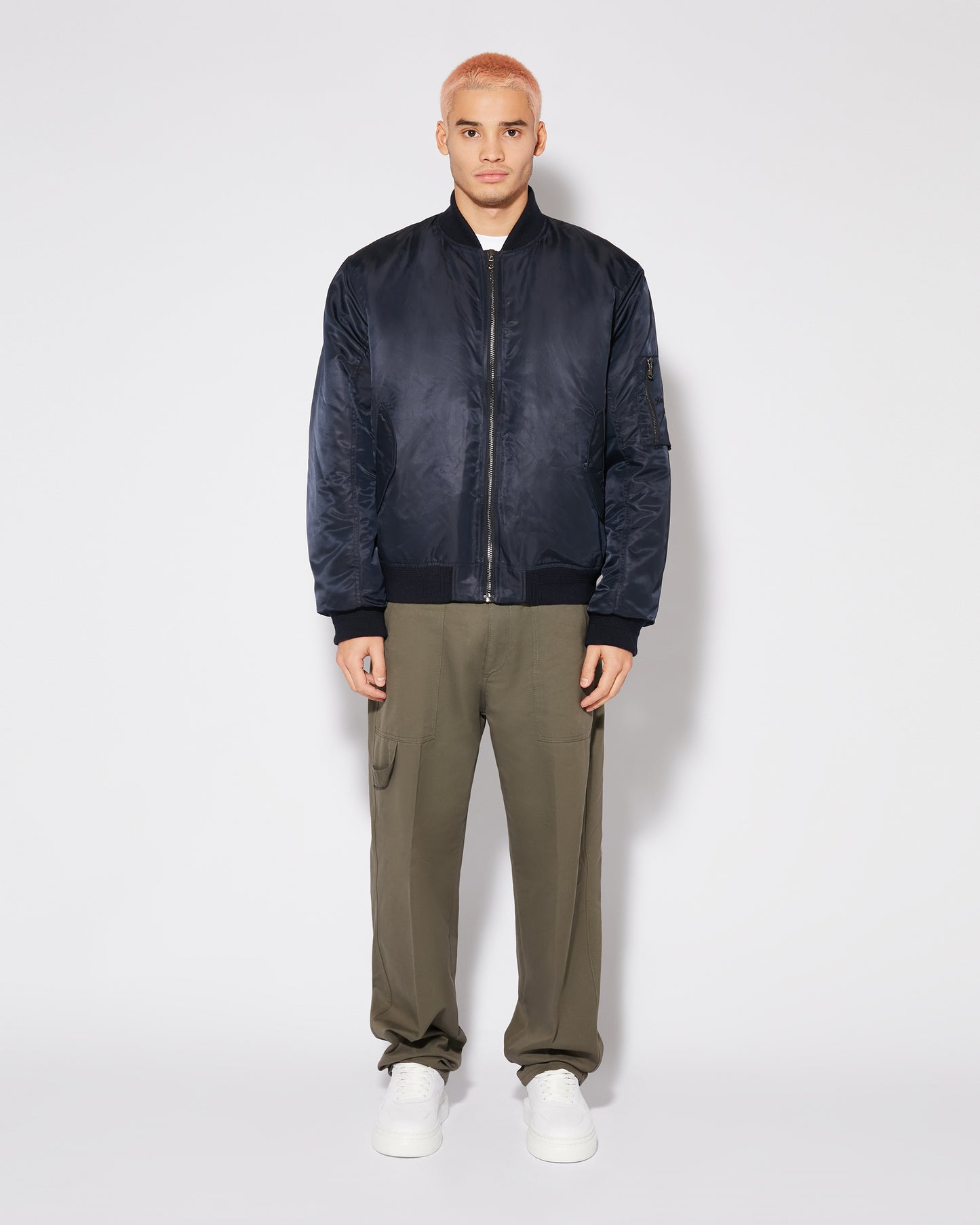 Giacca bomber Gustave da Uomo Blu in Jersey