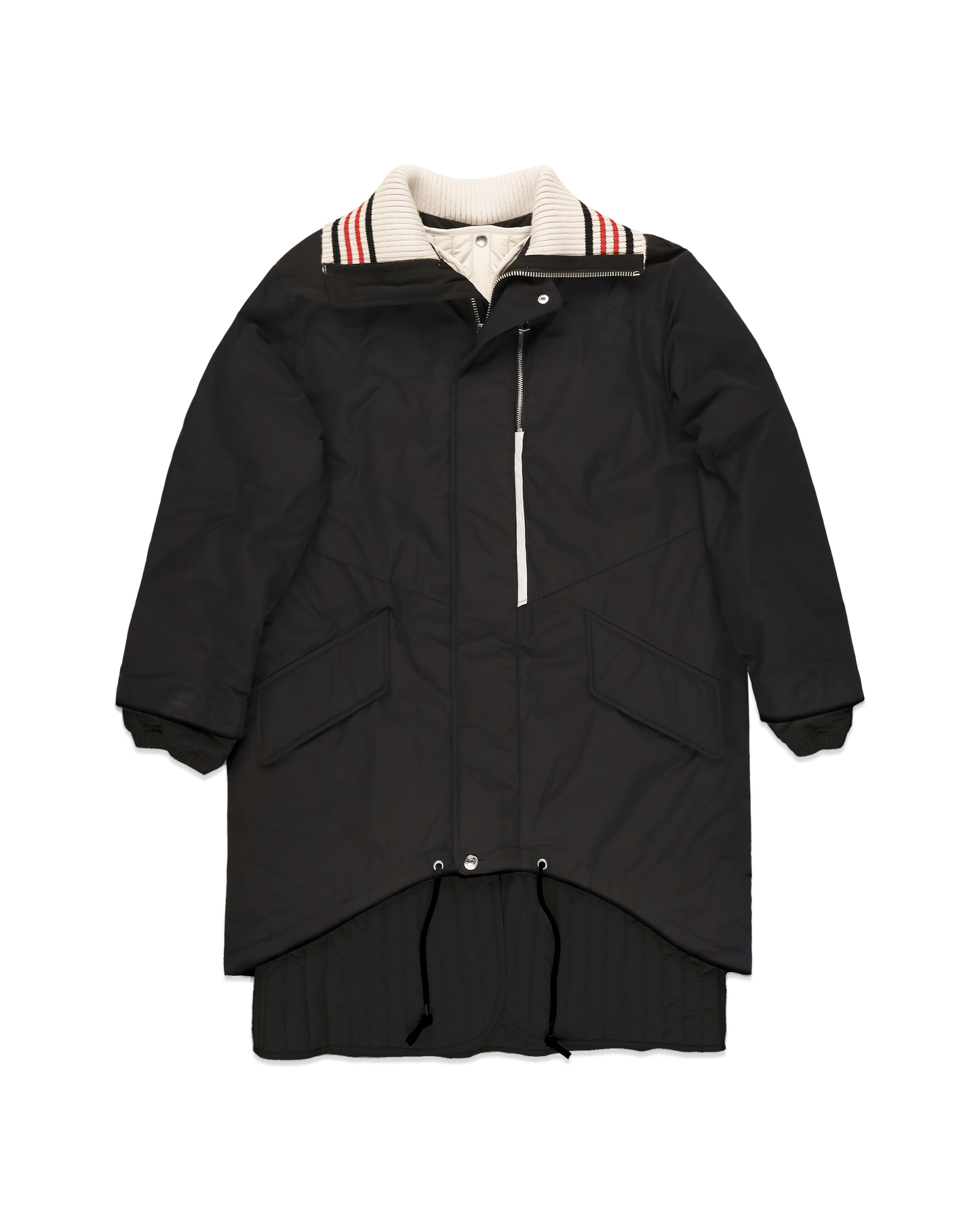 Women's Black Long Parka