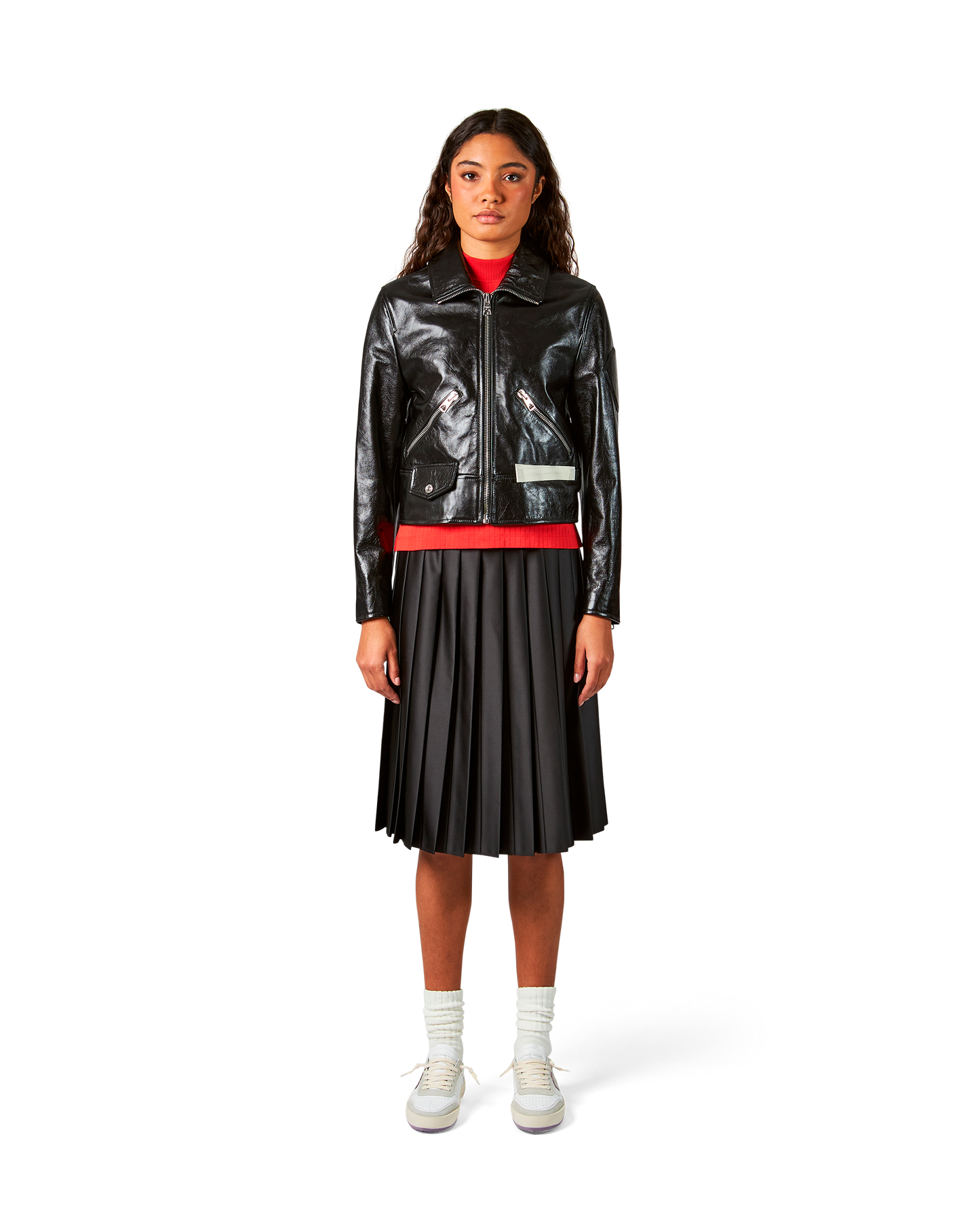 Biker Jacket Nera da Donna 