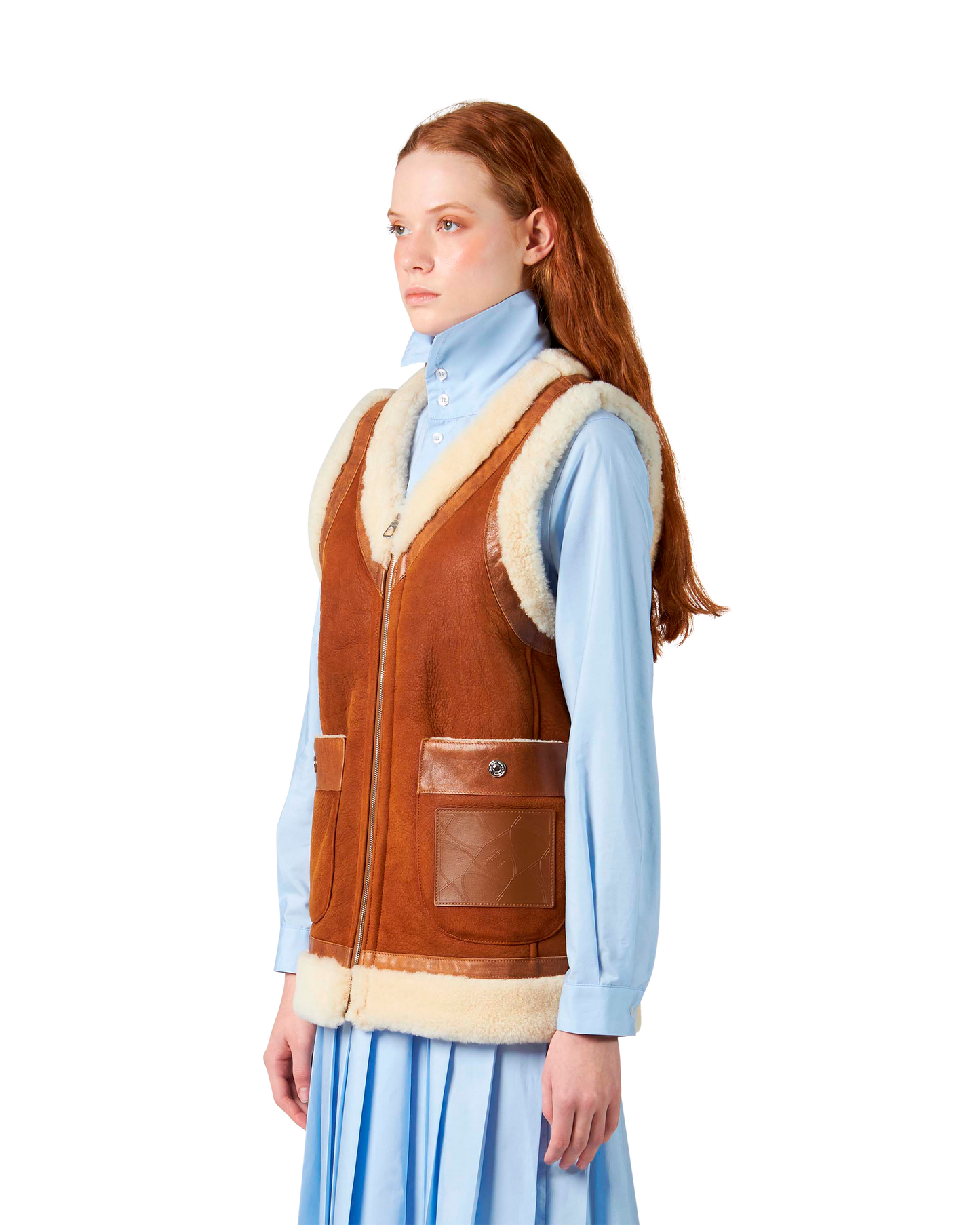 Women's Cognac Waistcoat