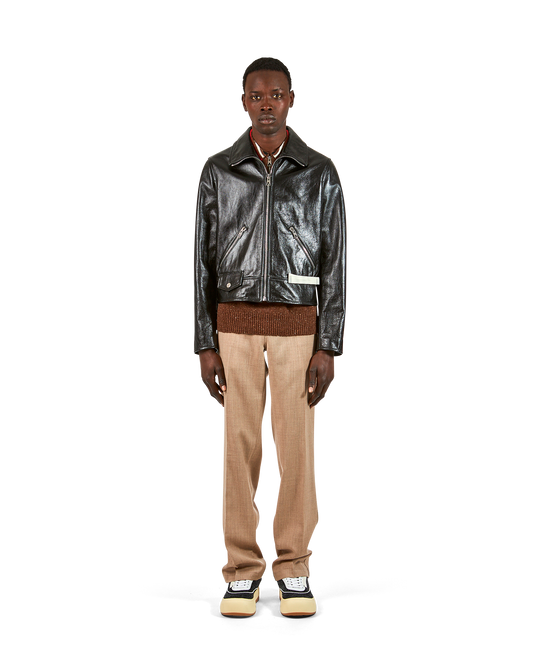 Men's Black Biker Jacket