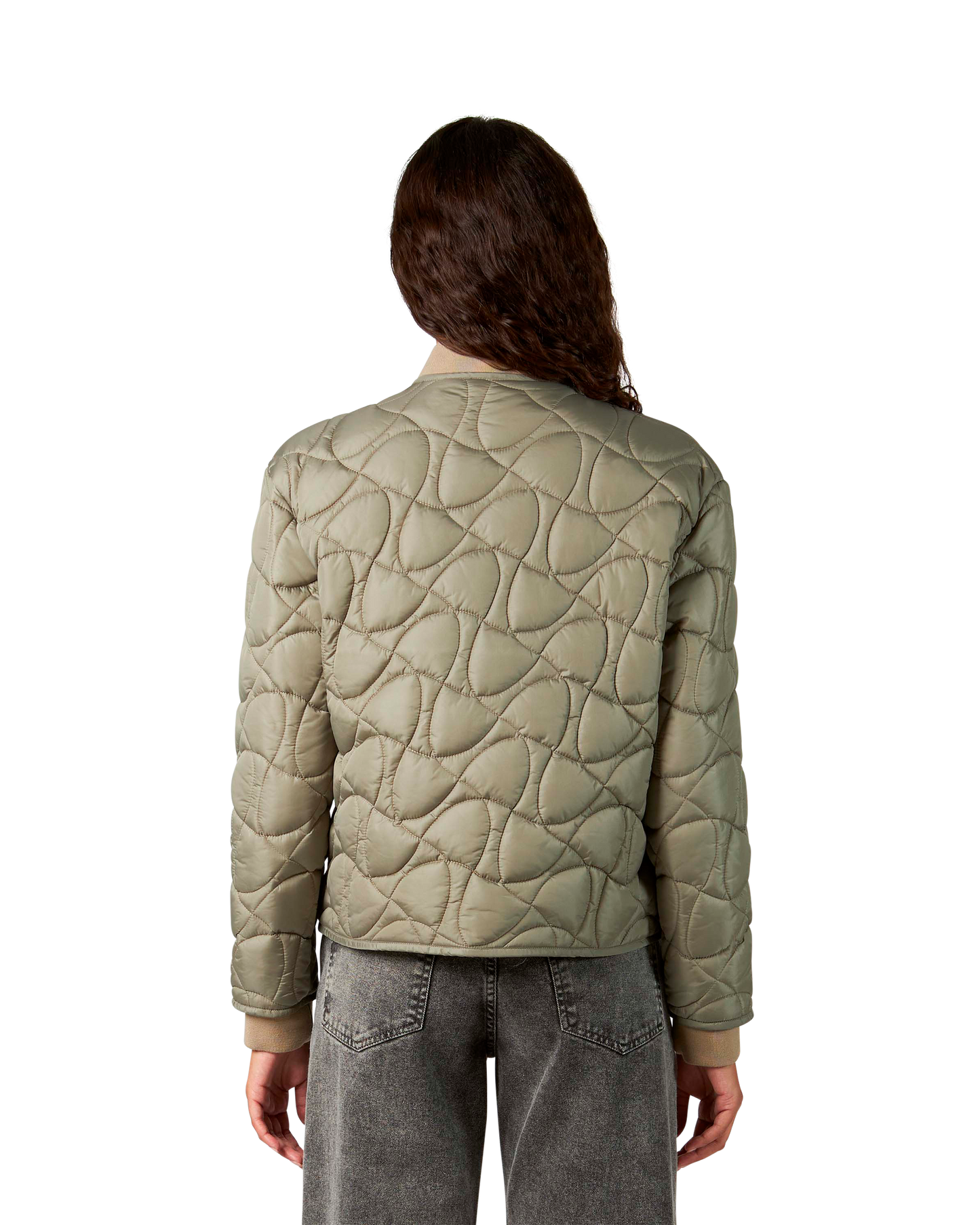 Woman's Beige Quilted Jacket