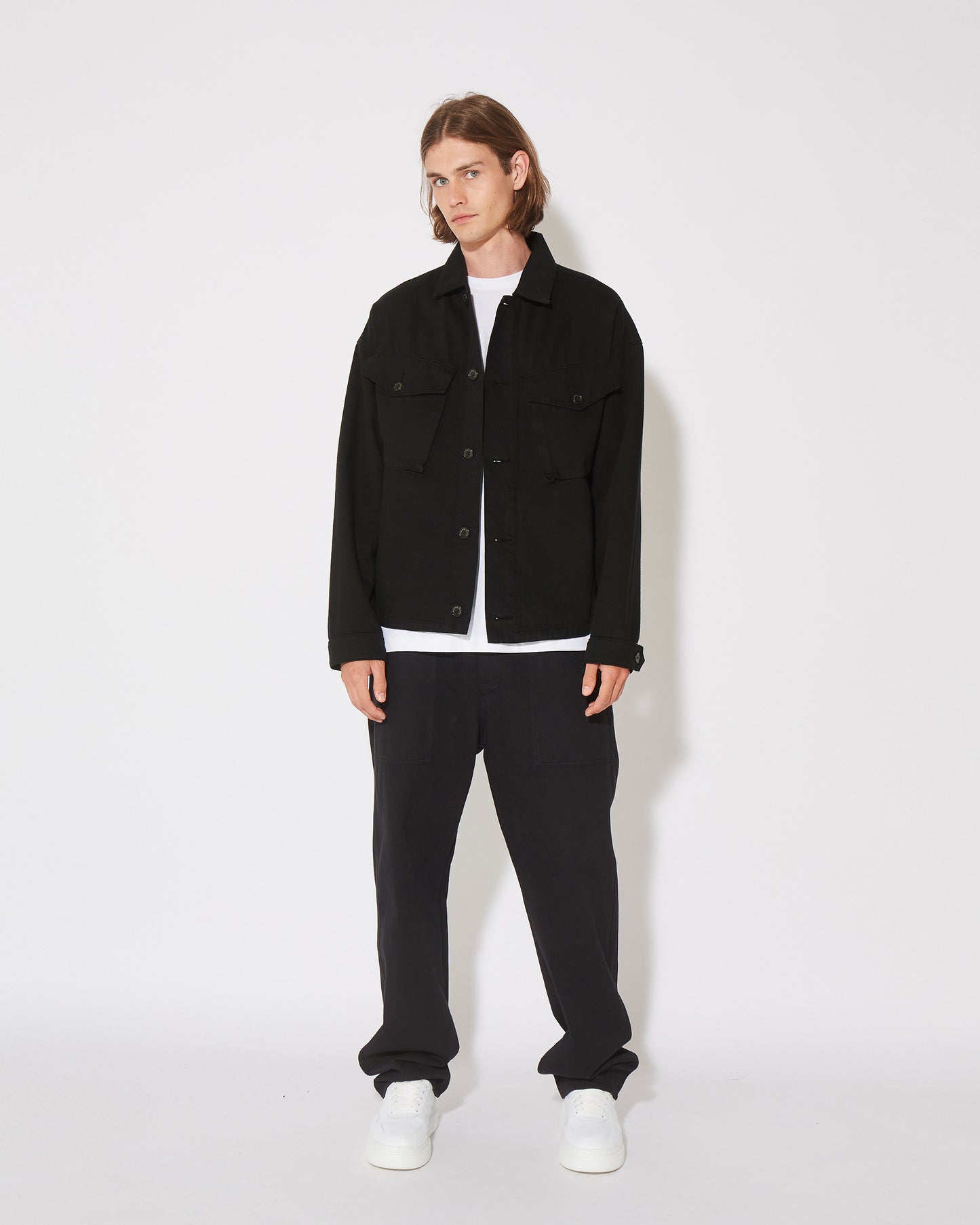 Giacca GERARD da Uomo Nera in Bull Denim