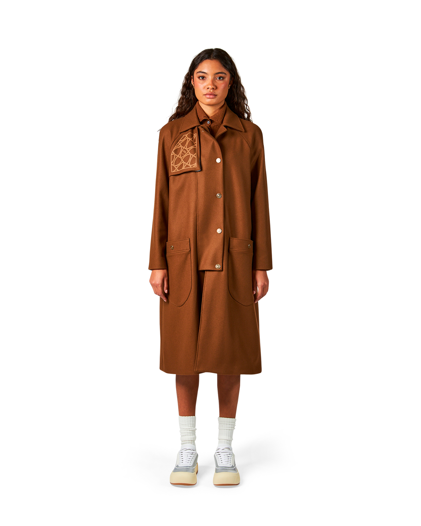 Women's Cognac Trench Coat