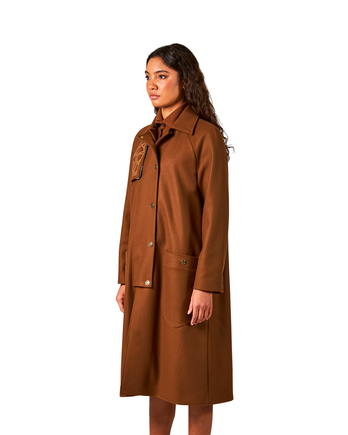 Women's Cognac Trench Coat