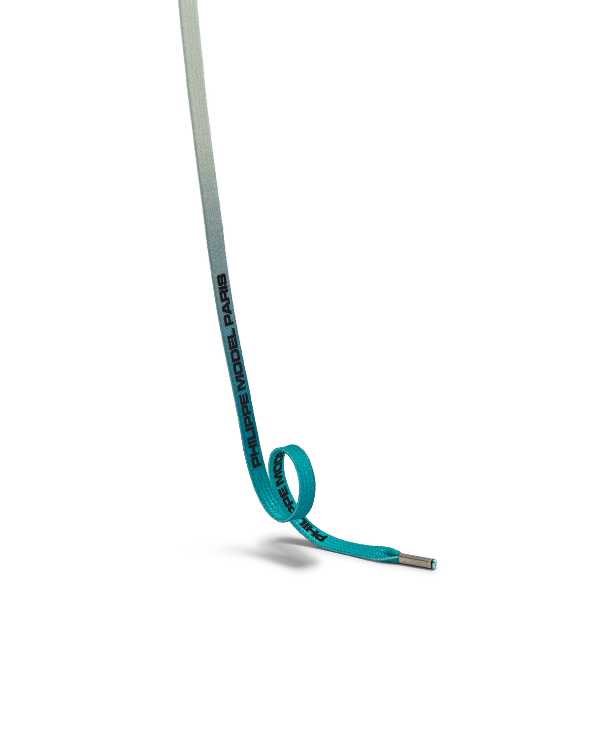Schnürsenkel für Damen aus Baumwolle, Aquagrün Schwarz