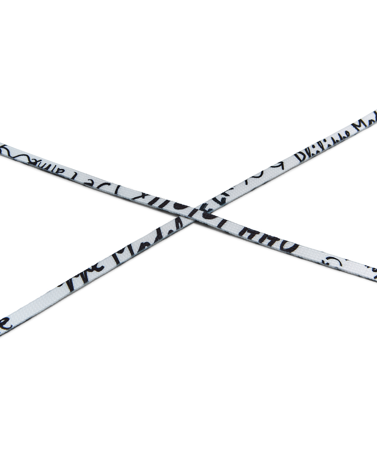 Men’s Laces in Cotton, White Black