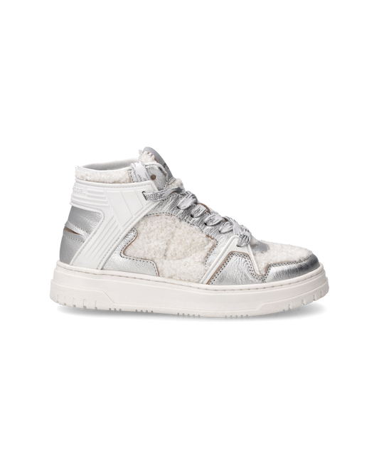 Sneakers La Grande Kids, Bianco e Argento