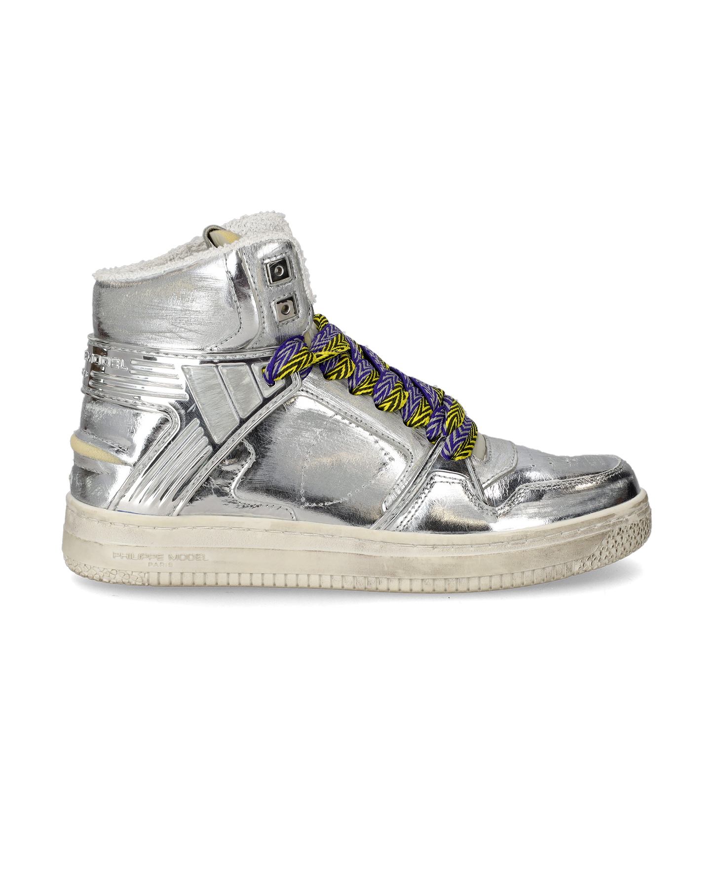 Sneakers Alte La Grande da Donna Argento in Pelle Metal