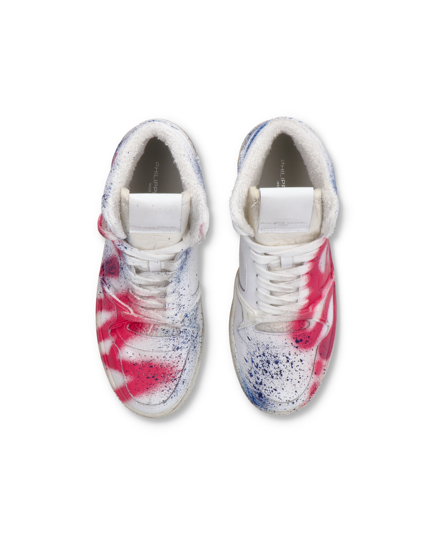 Sneaker mid La Grande donna - bianco, blu e rosso