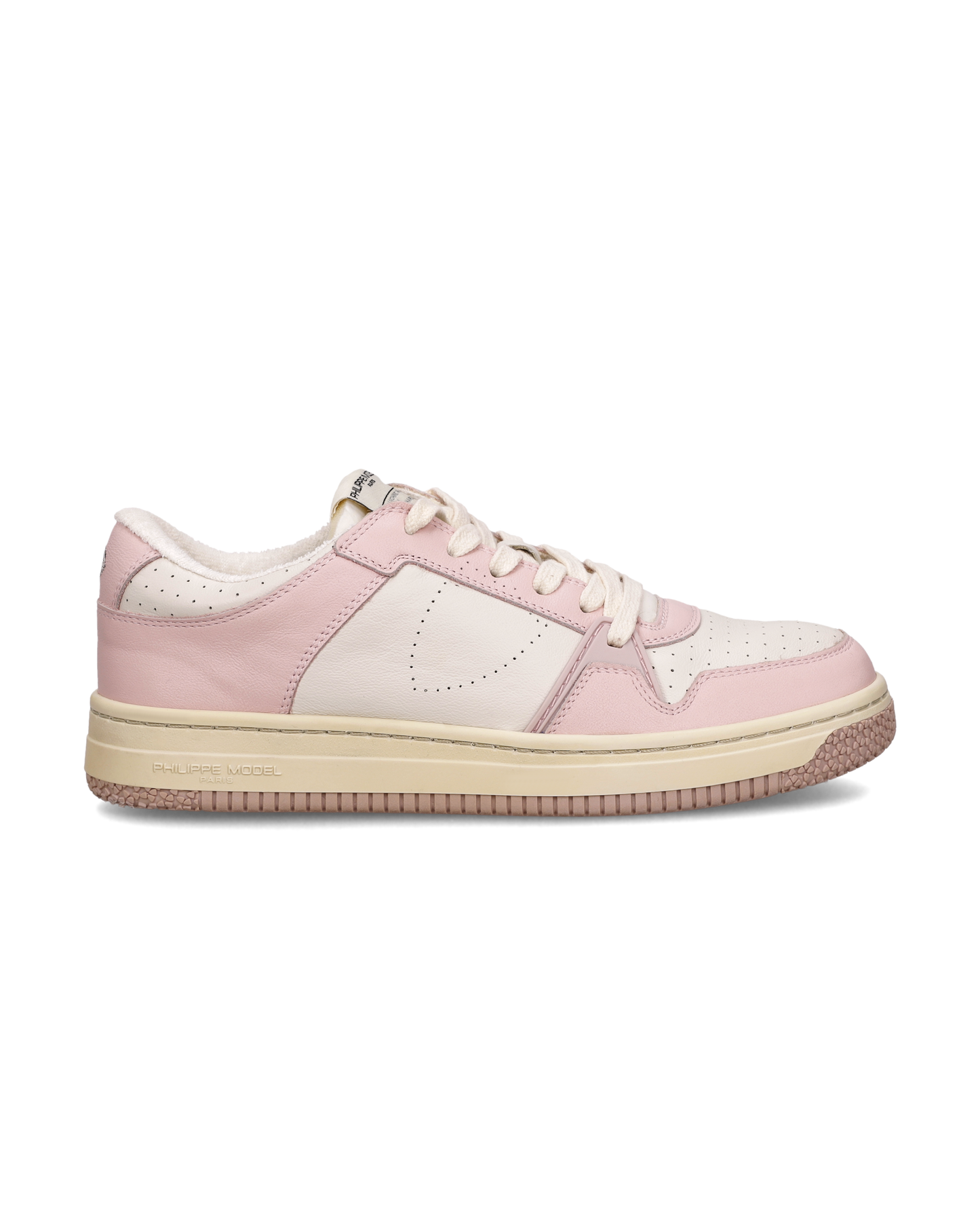 Baskets La Grande Femme, Blanc et Rose