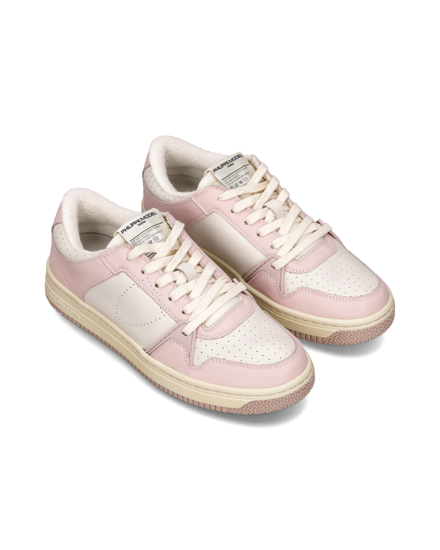 Baskets La Grande Femme, Blanc et Rose