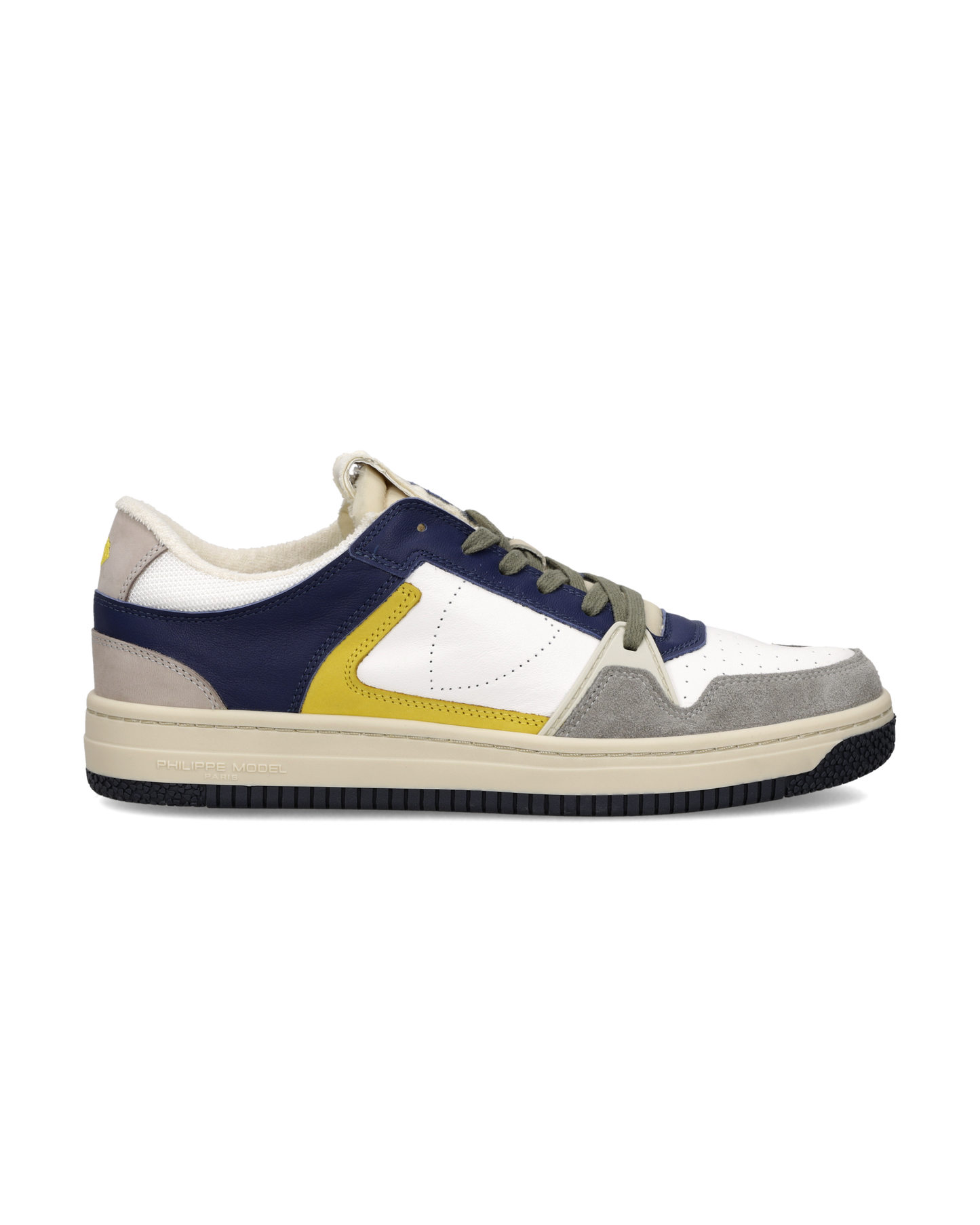 Sneakers La Grande Uomo, Bianco Blu Giallo