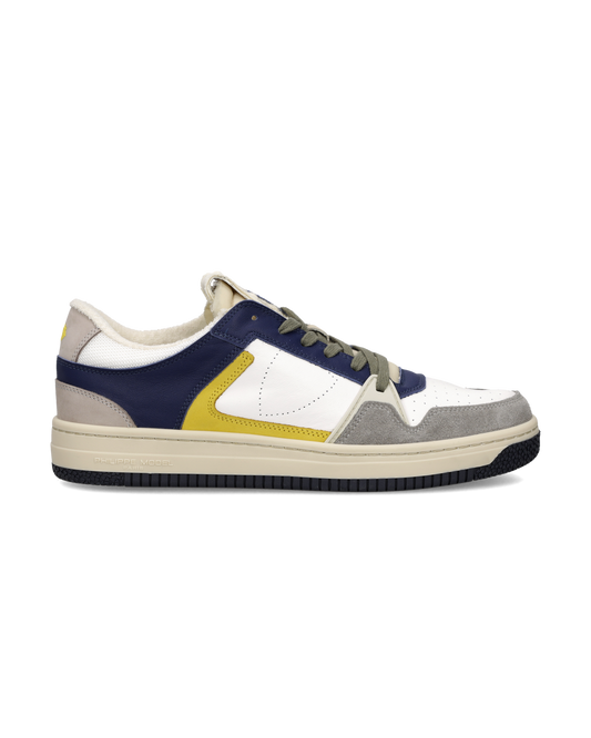 Sneakers La Grande Uomo, Bianco Blu Giallo