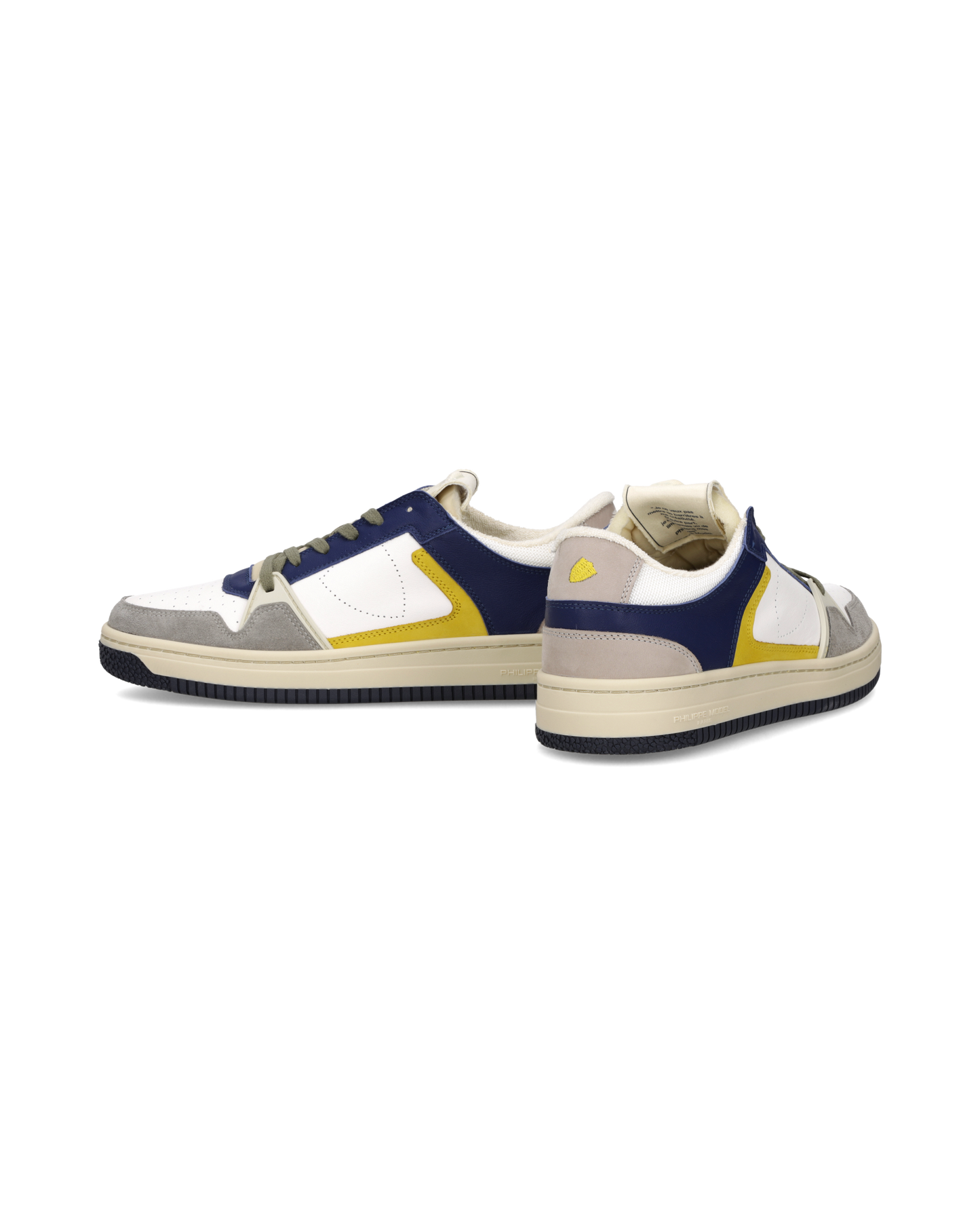 Sneakers La Grande Uomo, Bianco Blu Giallo