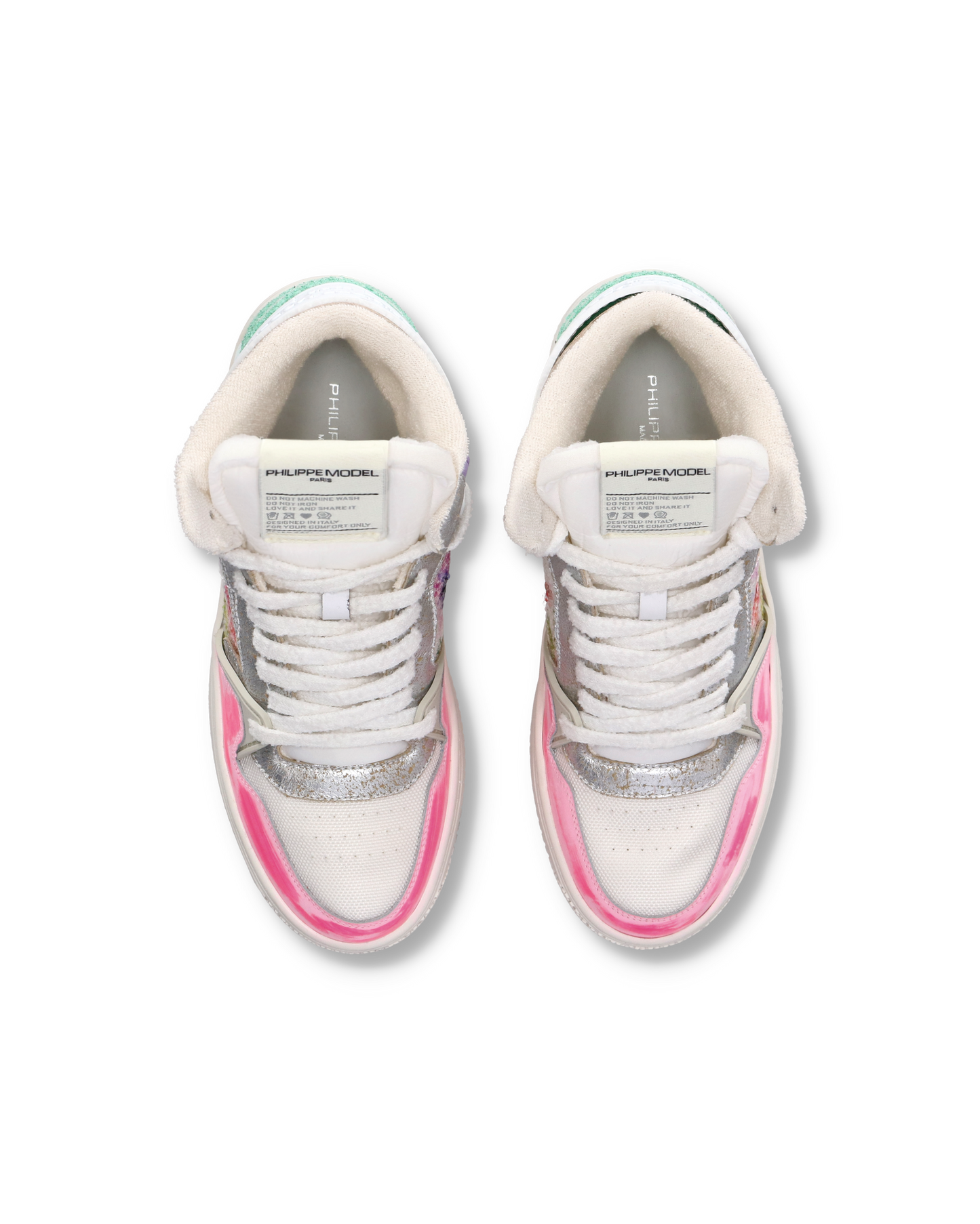 Sneaker mid La Grande donna - bianco e fucsia