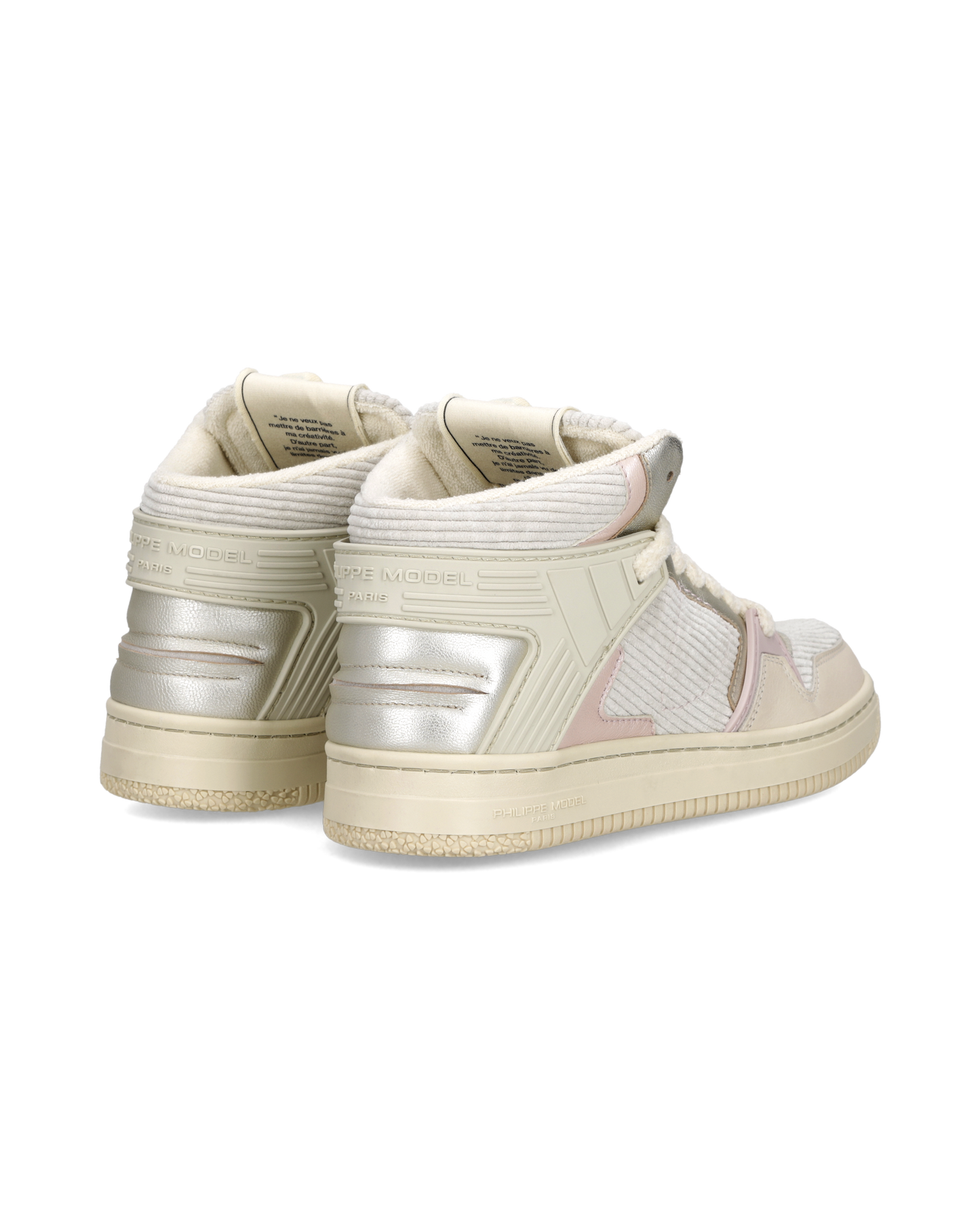 Damessneakers La Grande, Boterwit Roze
