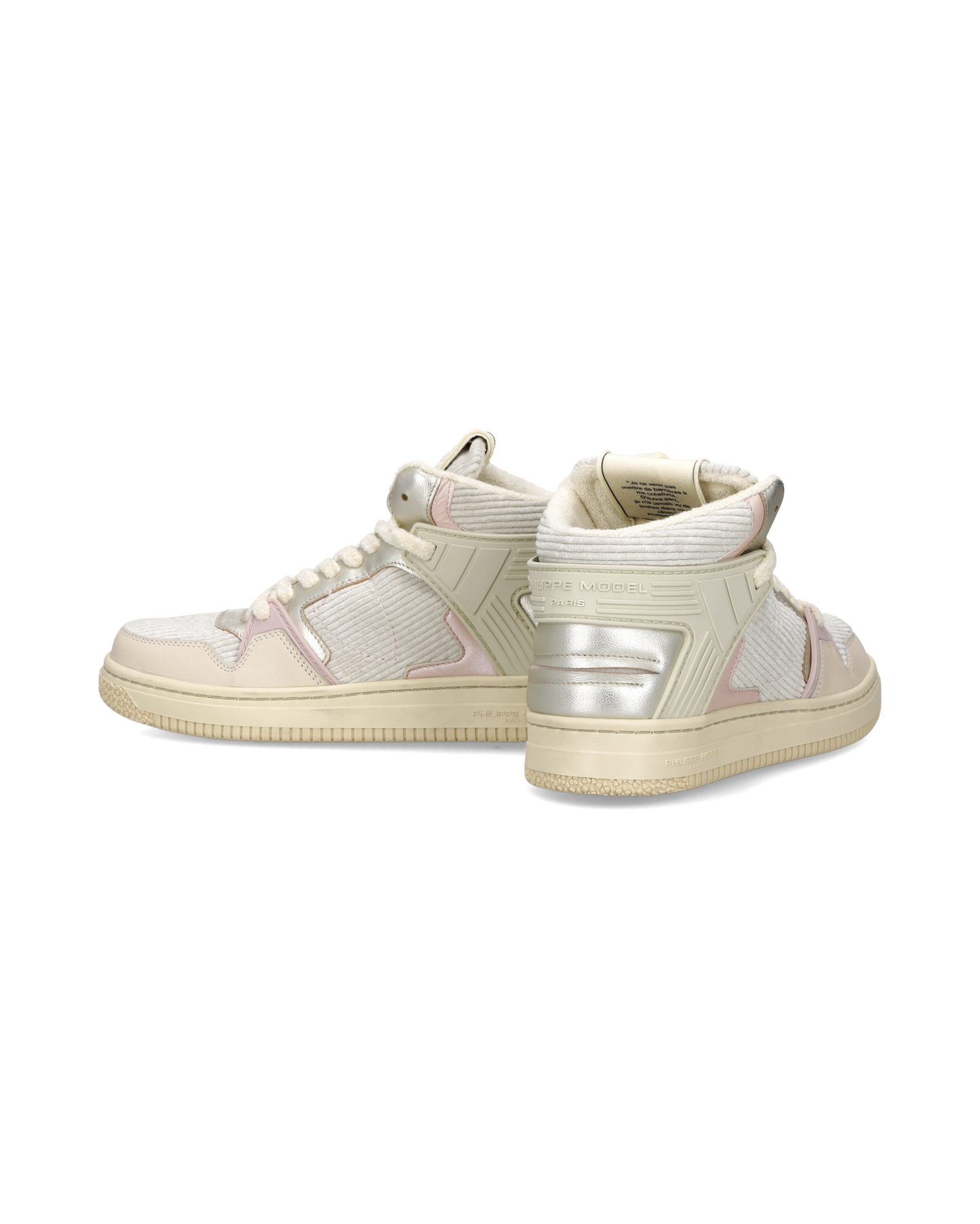 Damessneakers La Grande, Boterwit Roze