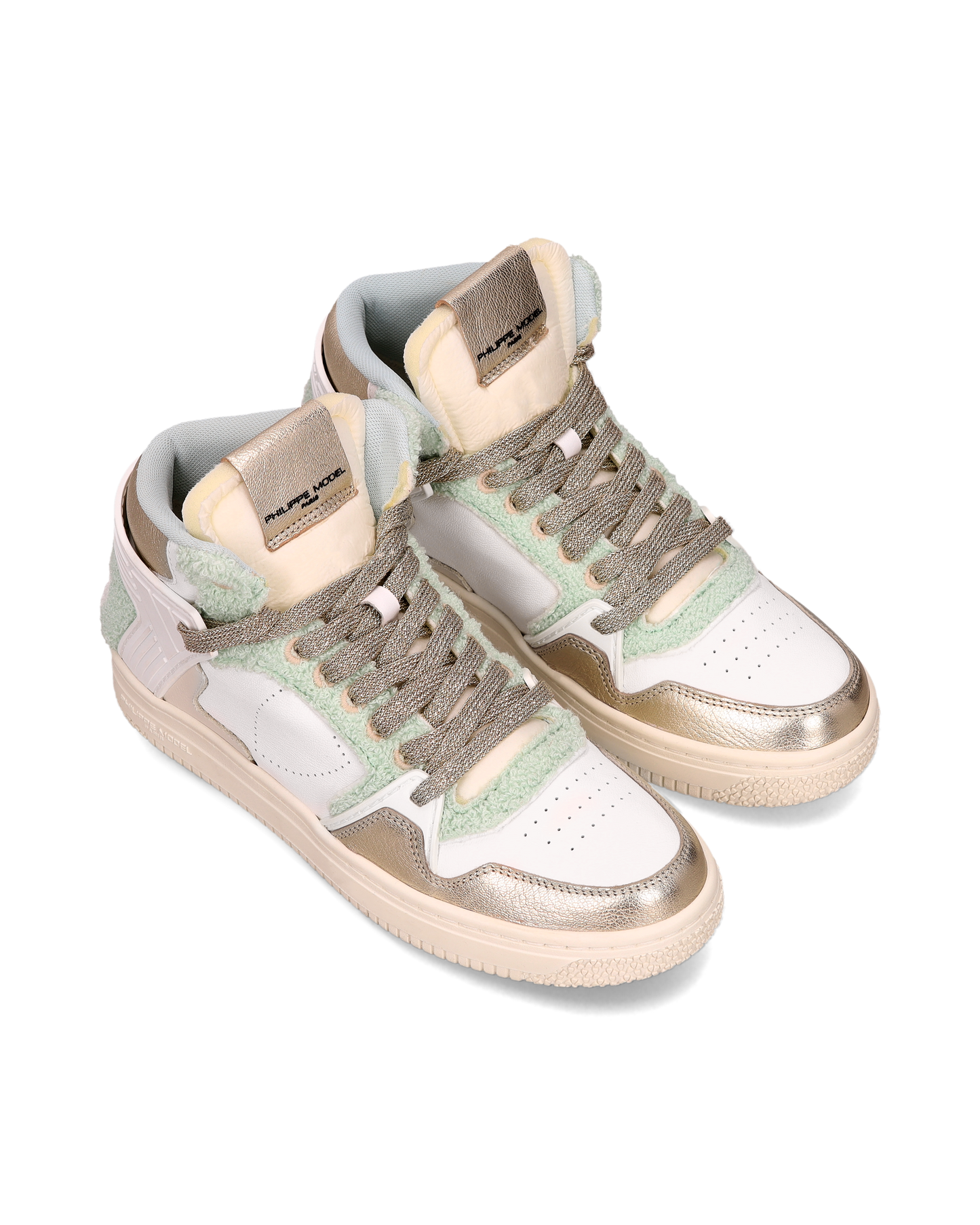 Sneakers La Grande Donna, Bianco Verde Acqua