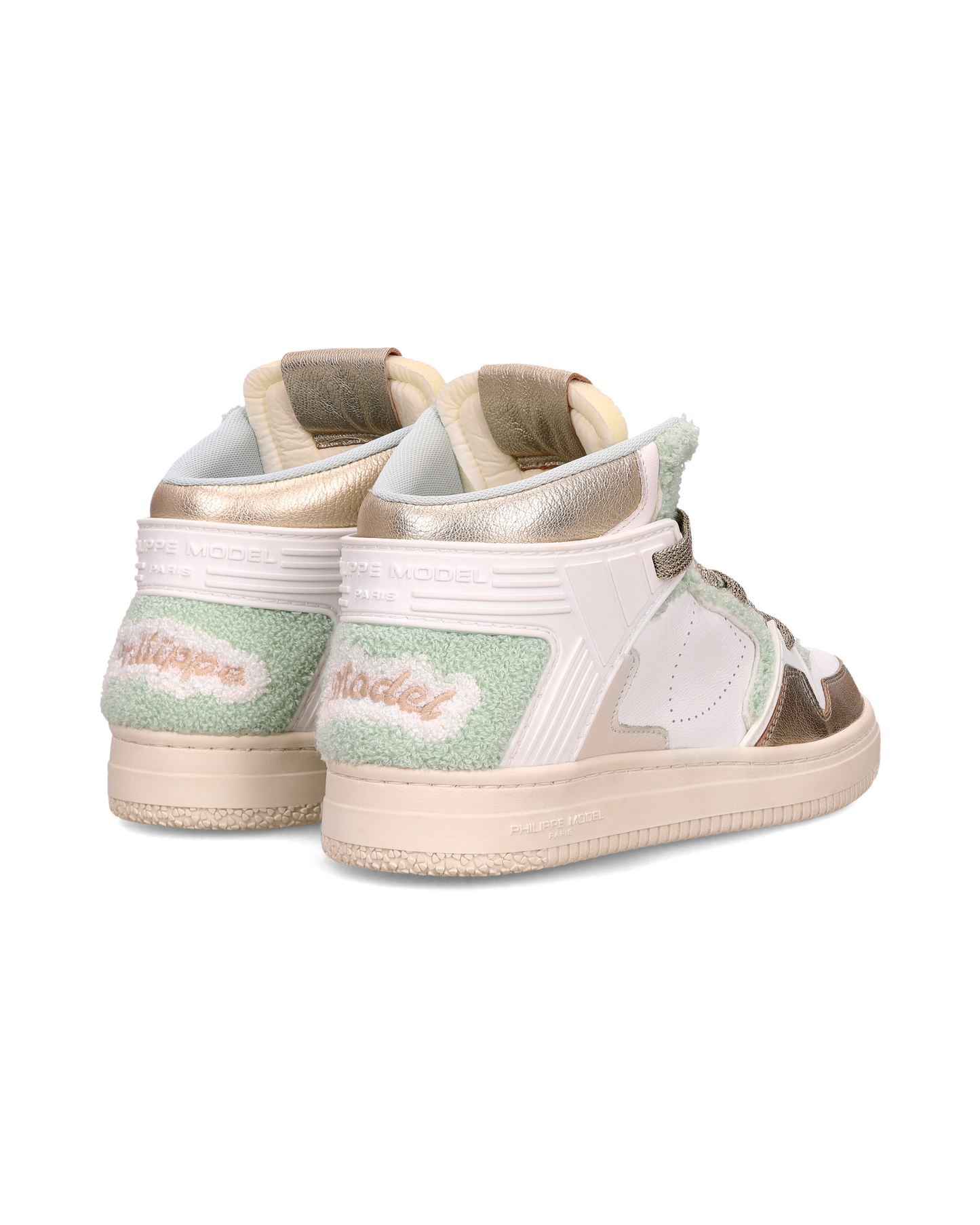 Sneakers La Grande Donna, Bianco Verde Acqua