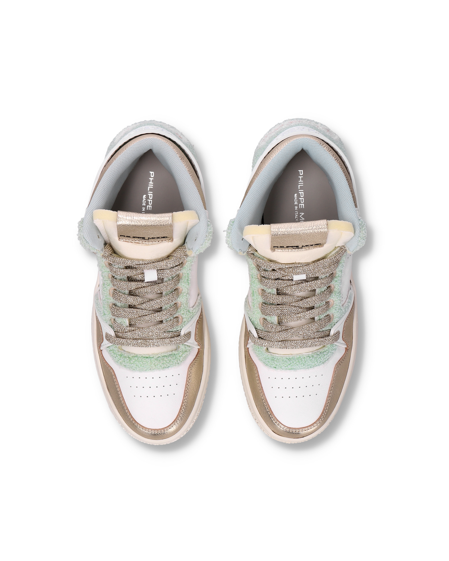 Sneakers La Grande Donna, Bianco Verde Acqua