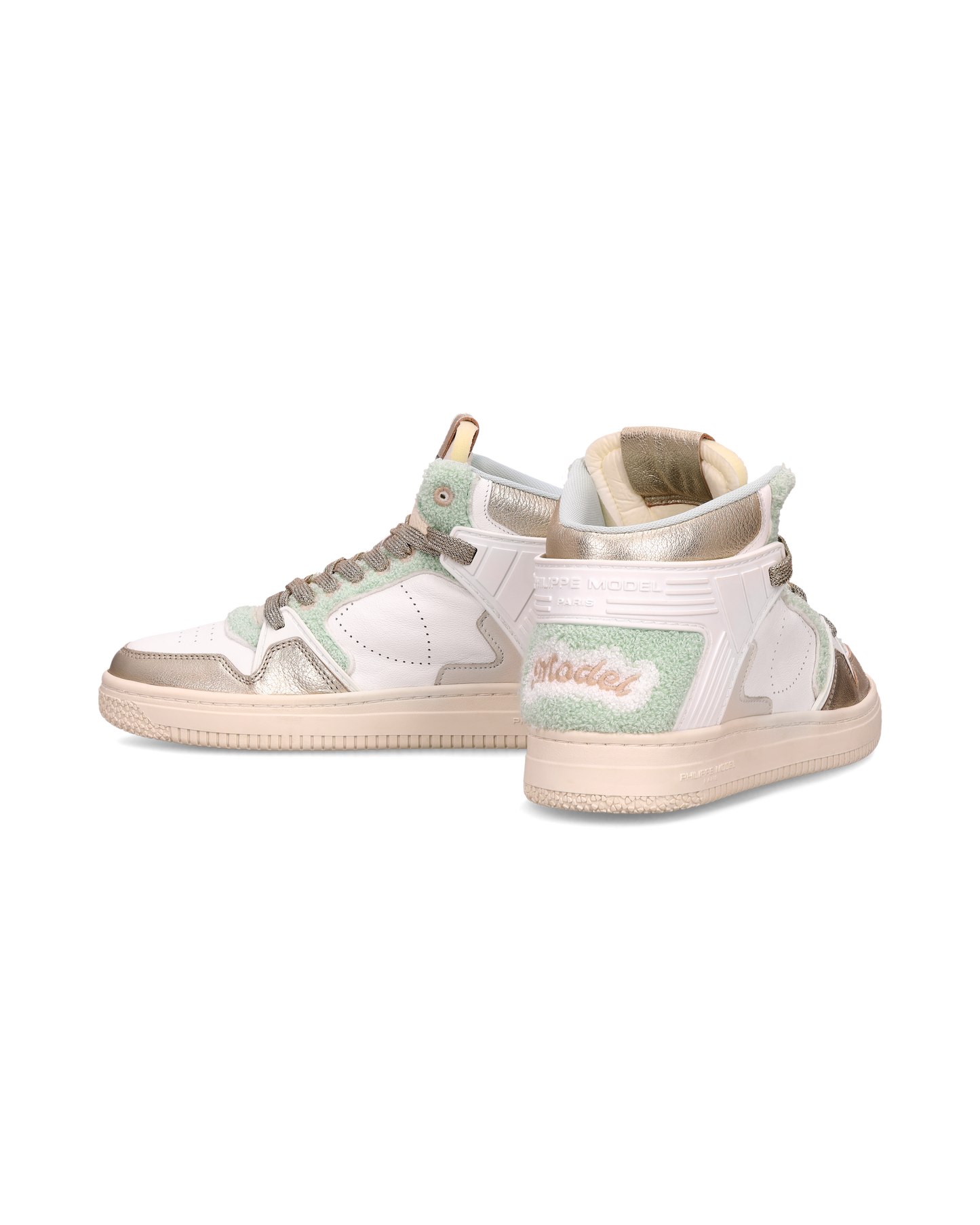 Sneakers La Grande Donna, Bianco Verde Acqua