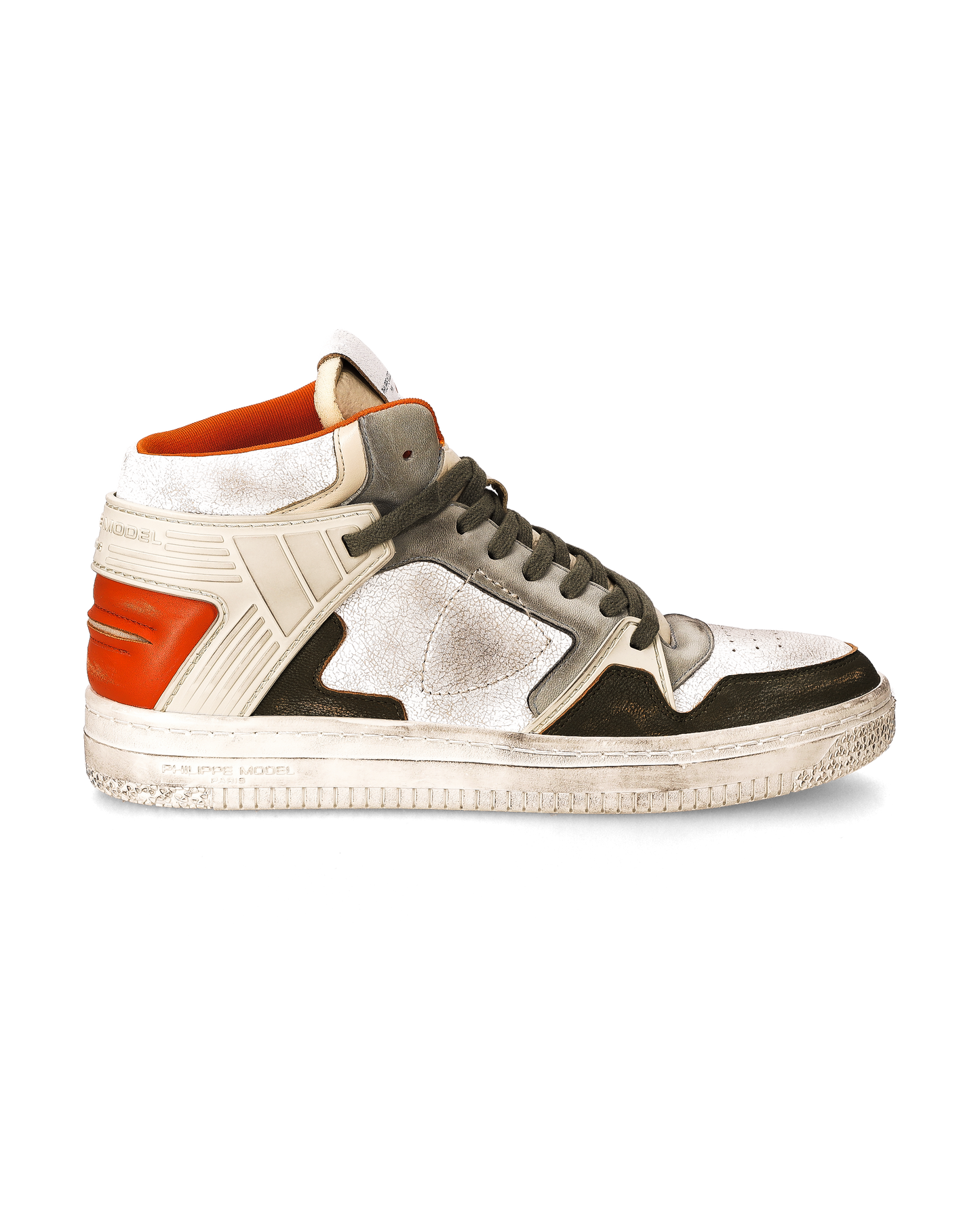 Sneaker La Grande Uomo, Bianco e Arancione