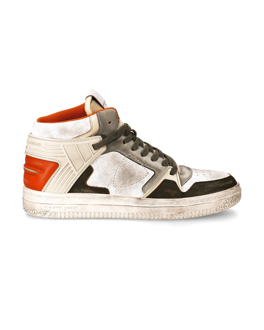 Sneaker La Grande Uomo, Bianco e Arancione
