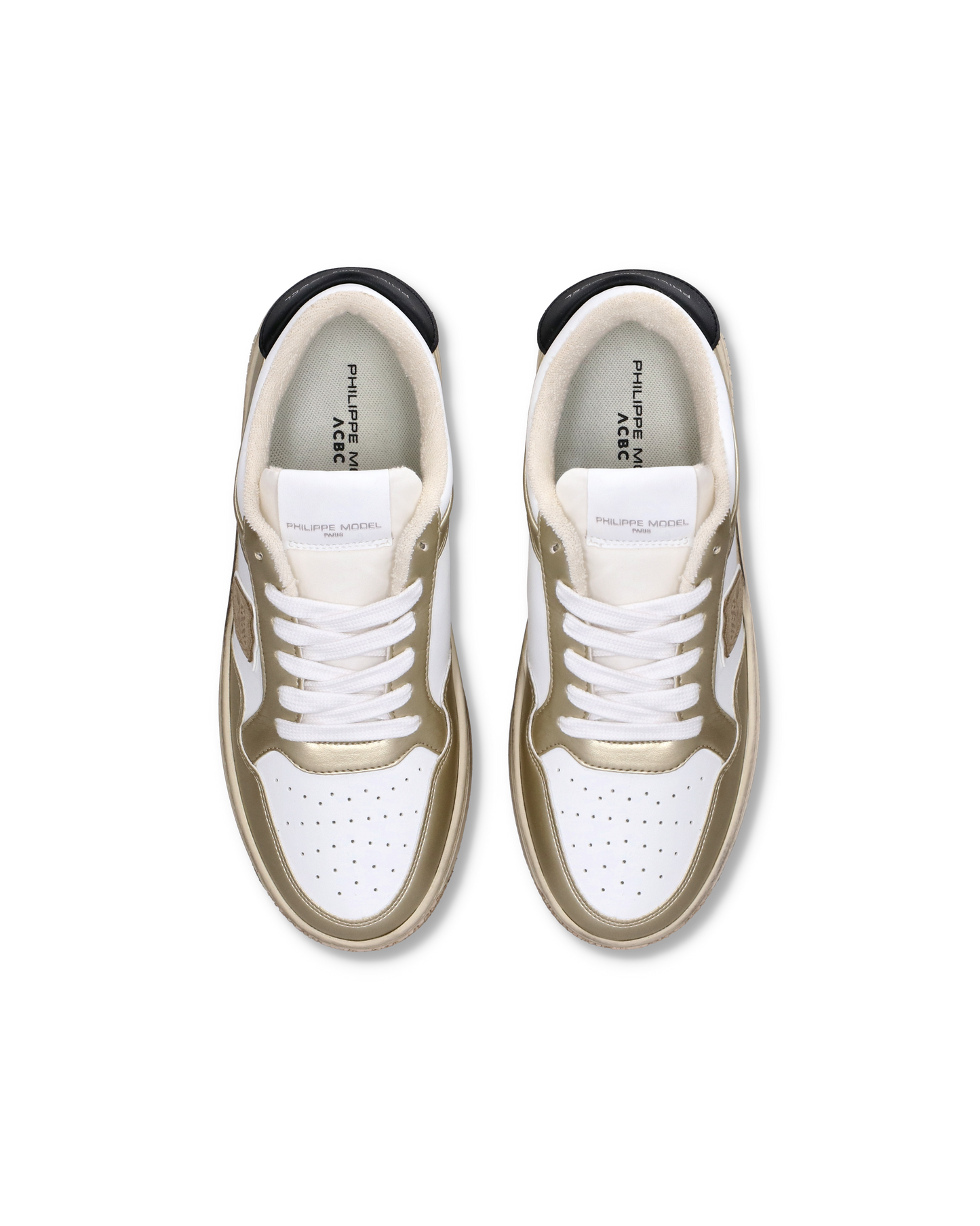 Sneaker basse Lyon donna - bianco e oro