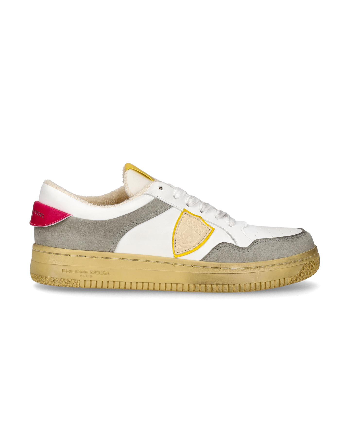 Sneakers Lyon Tennis Women White Fuchsia Yellow