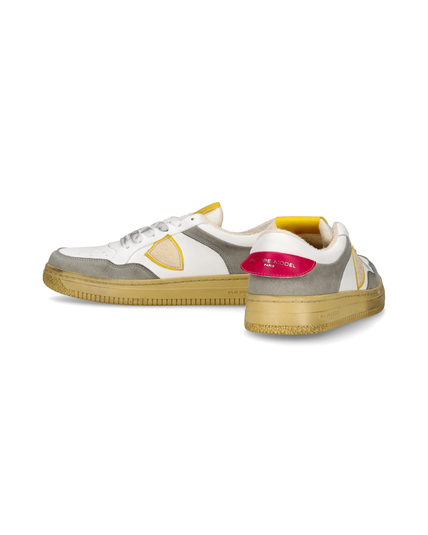 Sneakers Lyon Tennis Women White Fuchsia Yellow