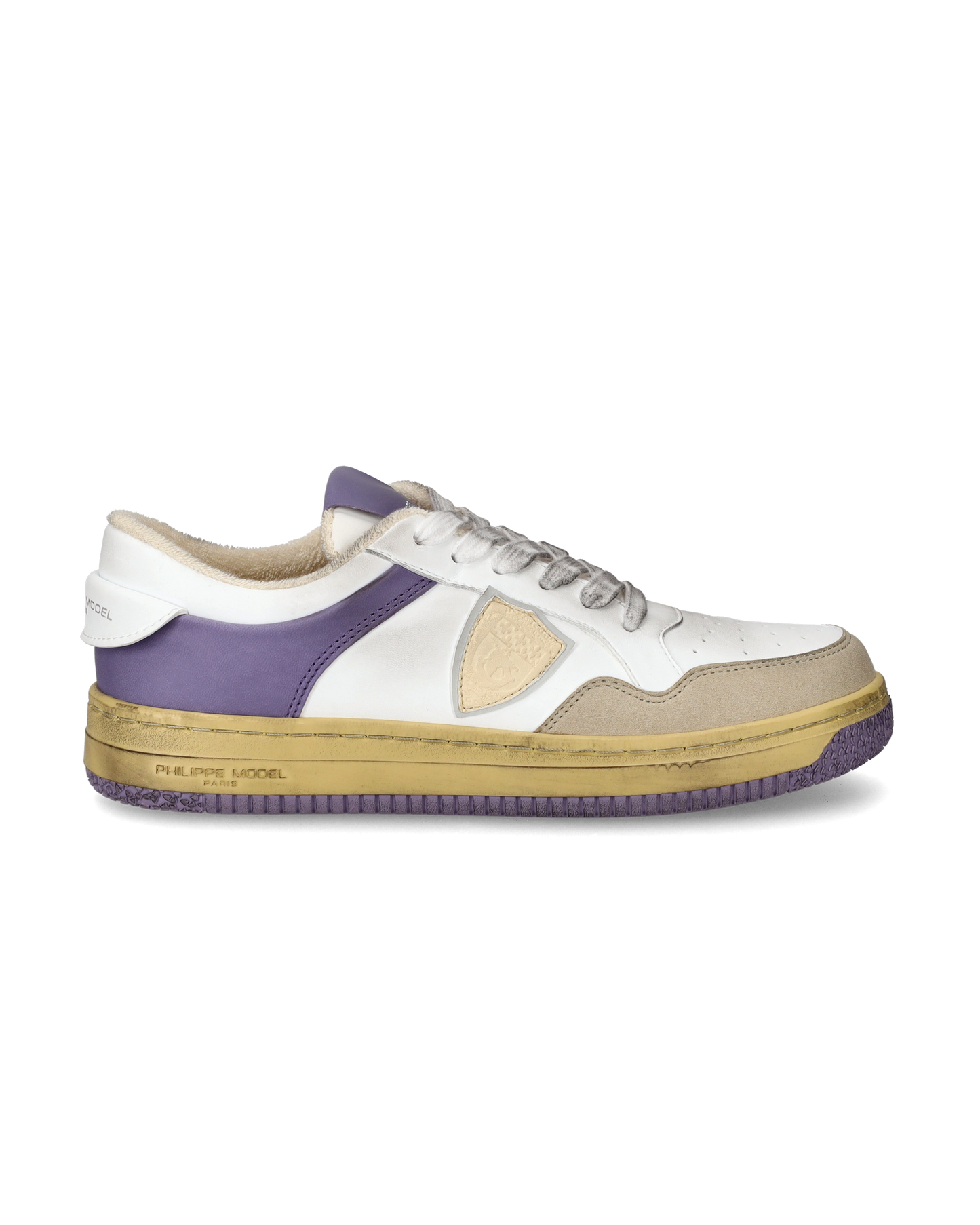 Sneakers Lyon da Donna con dettagli Glicine in Pelle Riciclata