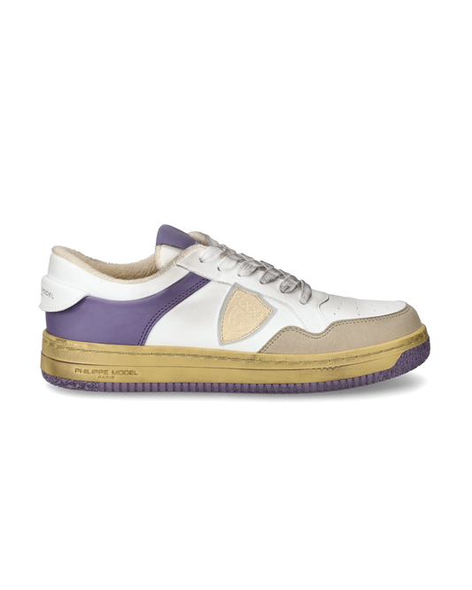 Sneakers Lyon da Donna con dettagli Glicine in Pelle Riciclata