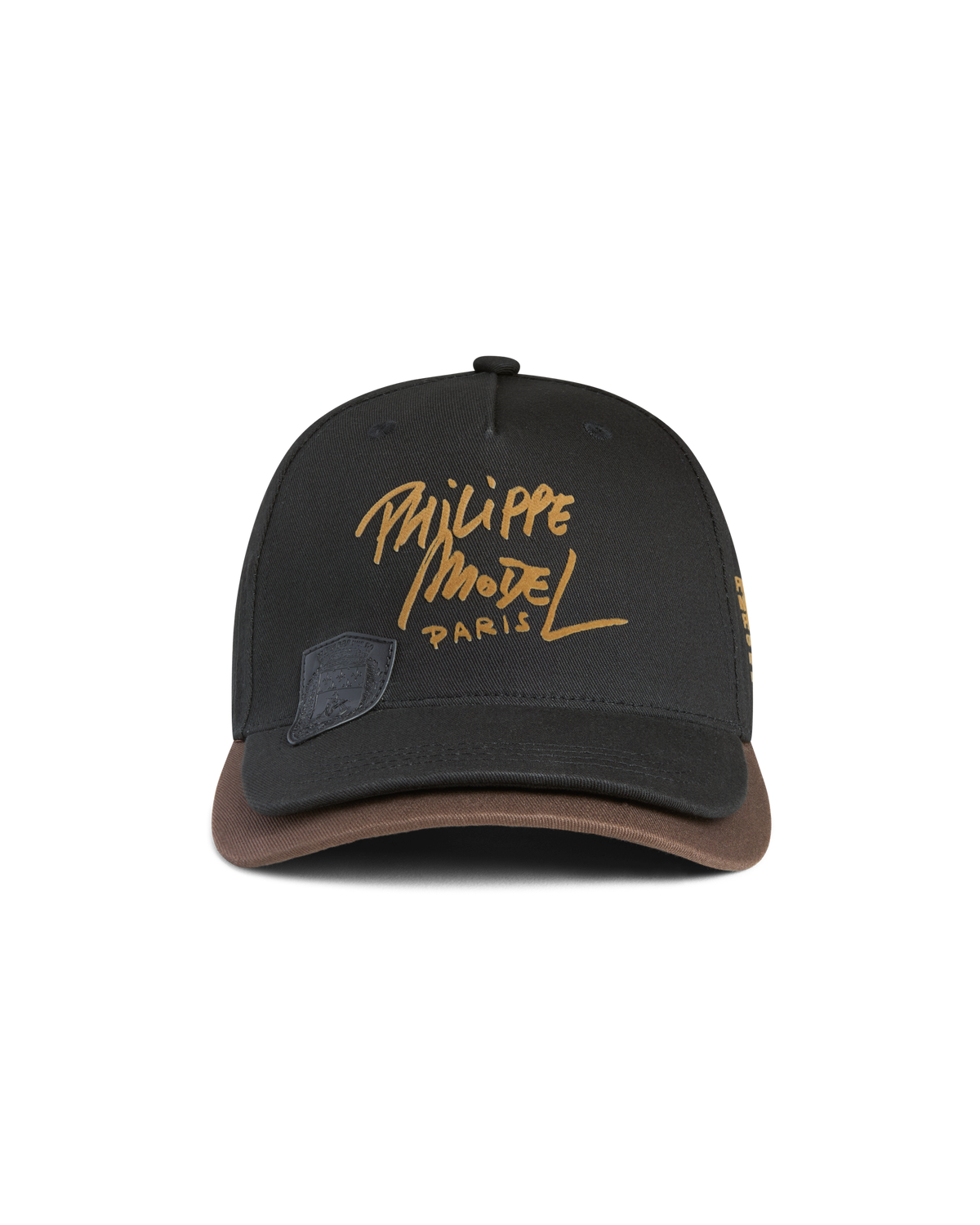 Cappellino Doppia Visiera, Nero Marrone