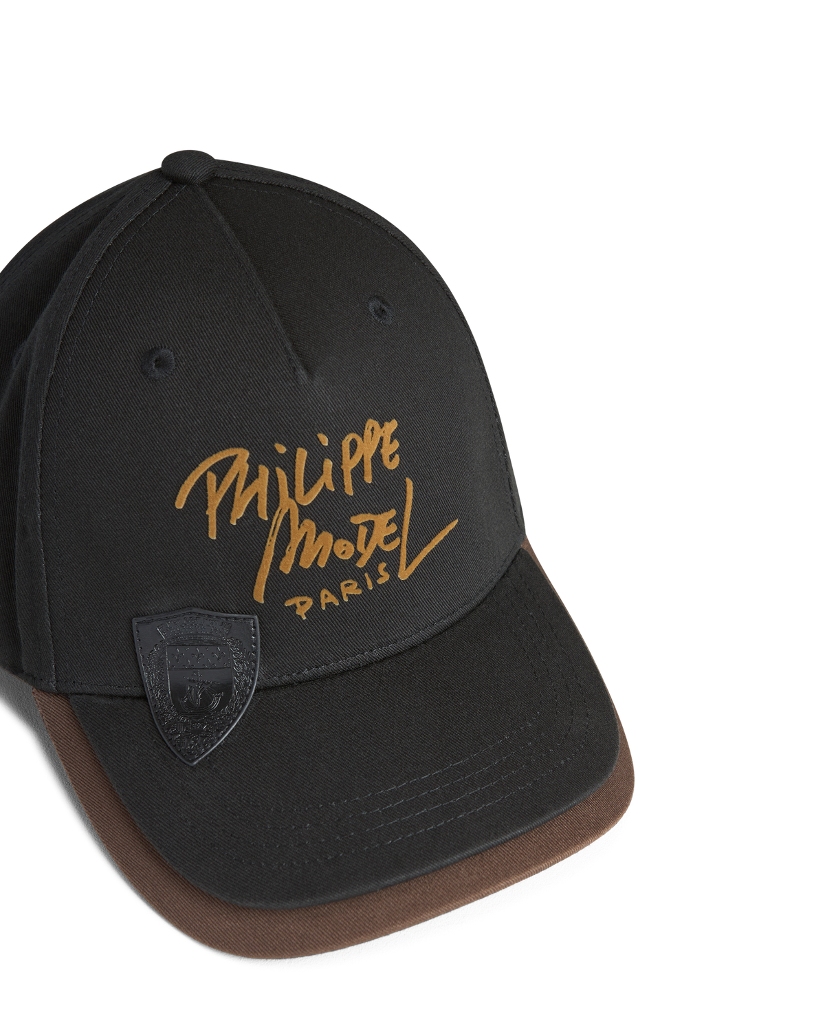 Cappellino Doppia Visiera, Nero Marrone