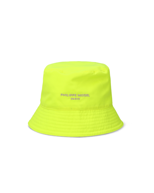 Cappello da Uomo Giallo Fluo in Tessuto Tecnico