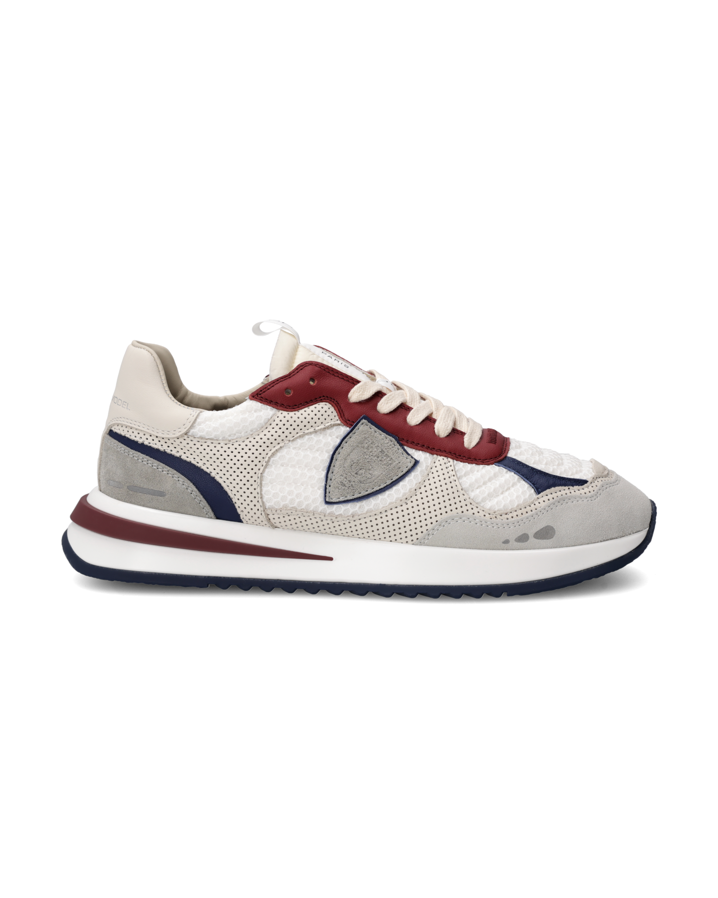 Baskets Olympique Running Homme, Blanc et Bordeaux