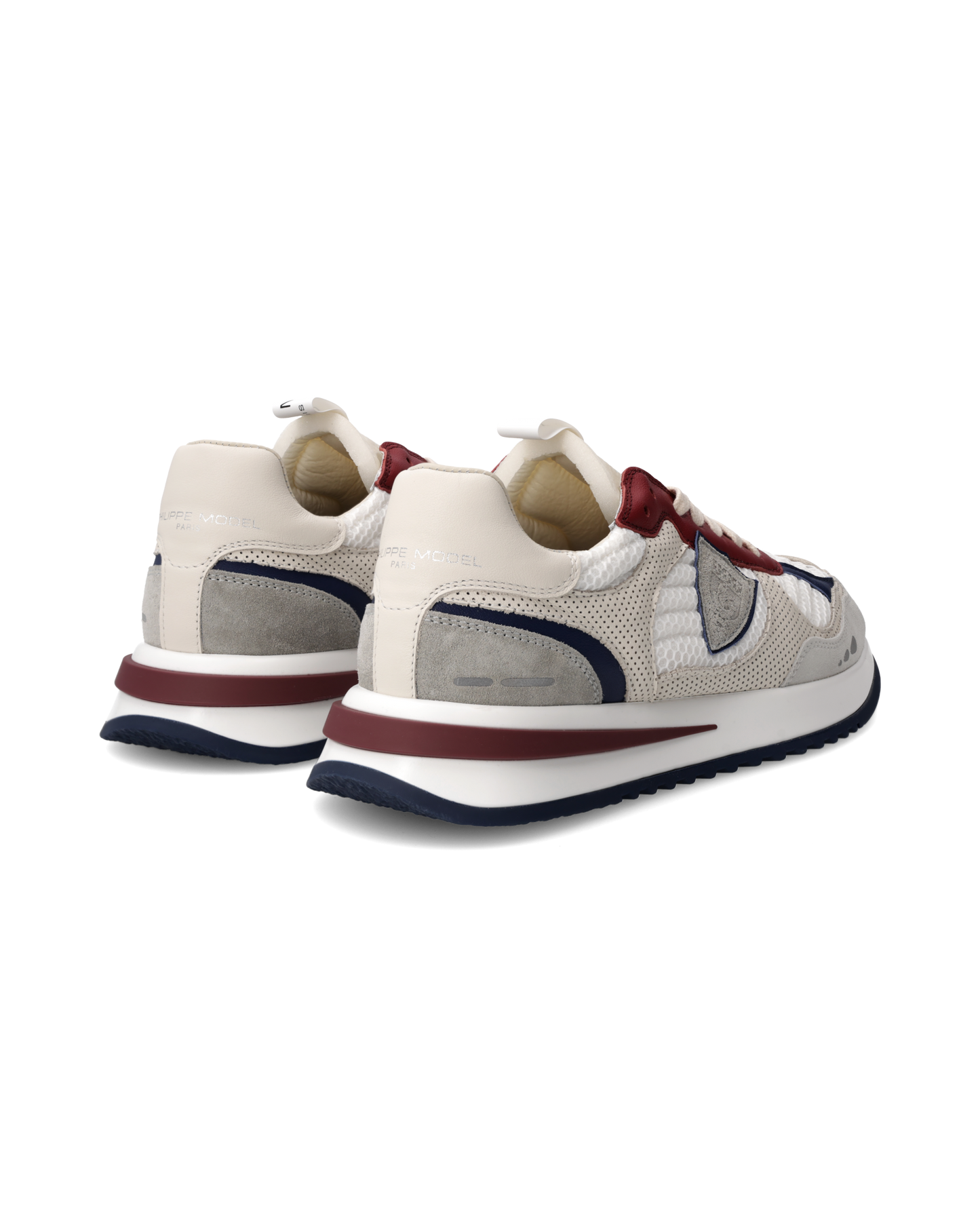 Baskets Olympique Running Homme, Blanc et Bordeaux