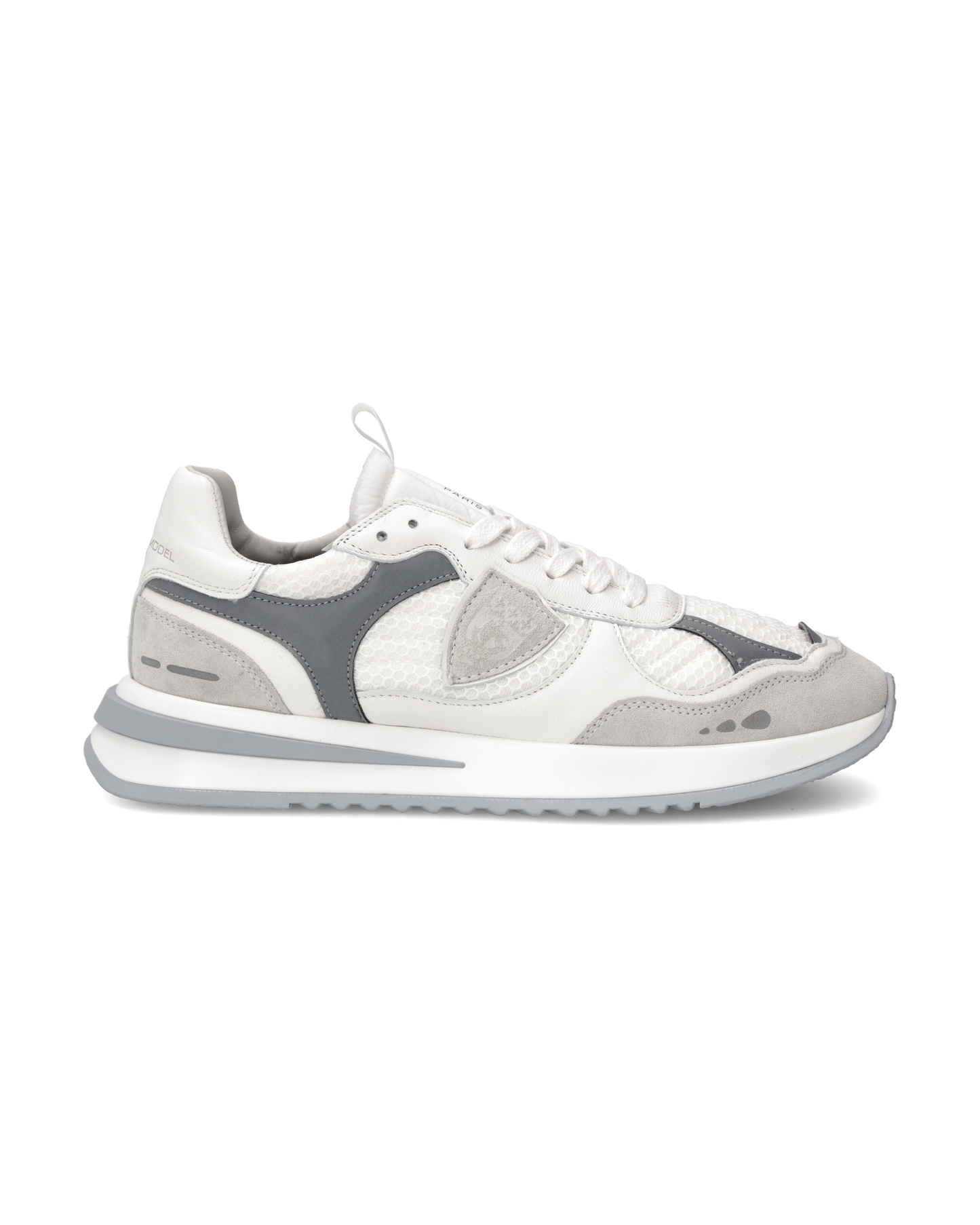 Baskets Olympique Running Homme, Blanc et Gris