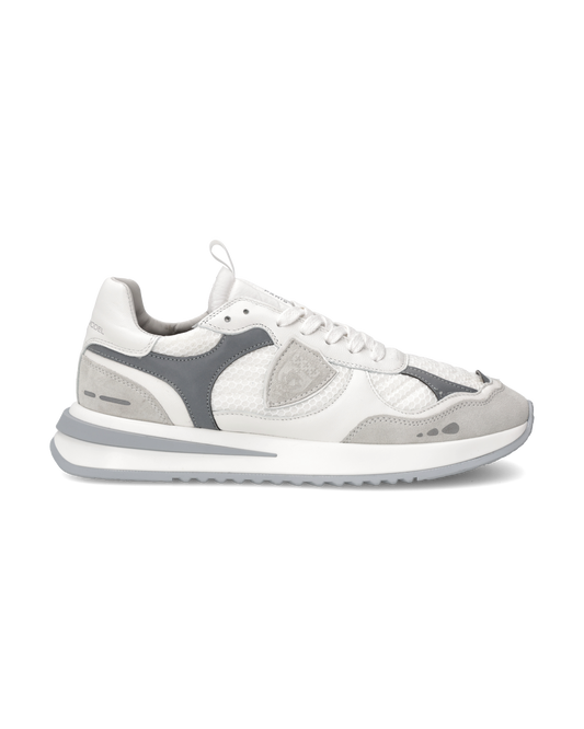 Baskets Olympique Running Homme, Blanc et Gris