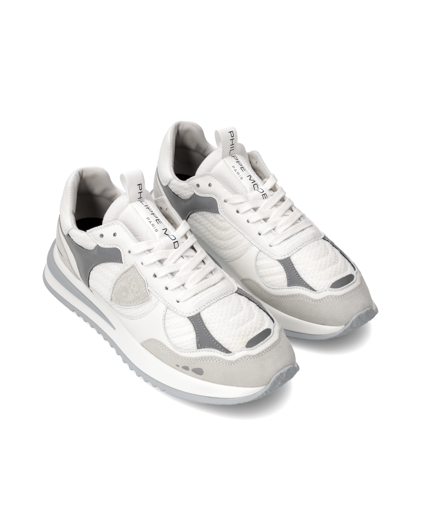 Baskets Olympique Running Homme, Blanc et Gris