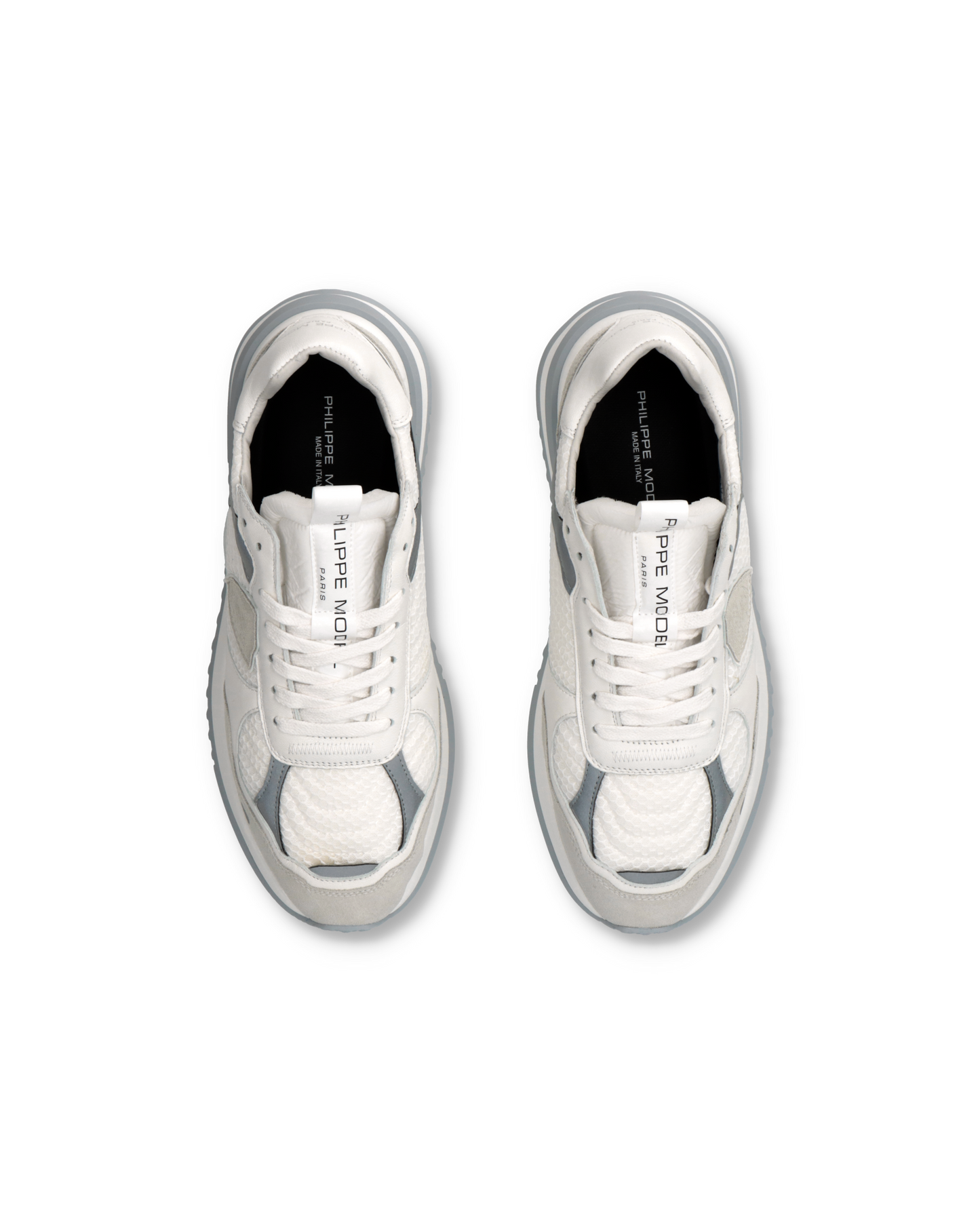 Baskets Olympique Running Homme, Blanc et Gris