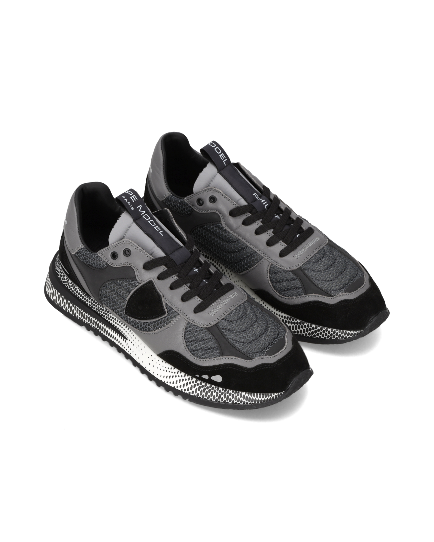 Sneakers Olympique Uomo, Nero Grigio