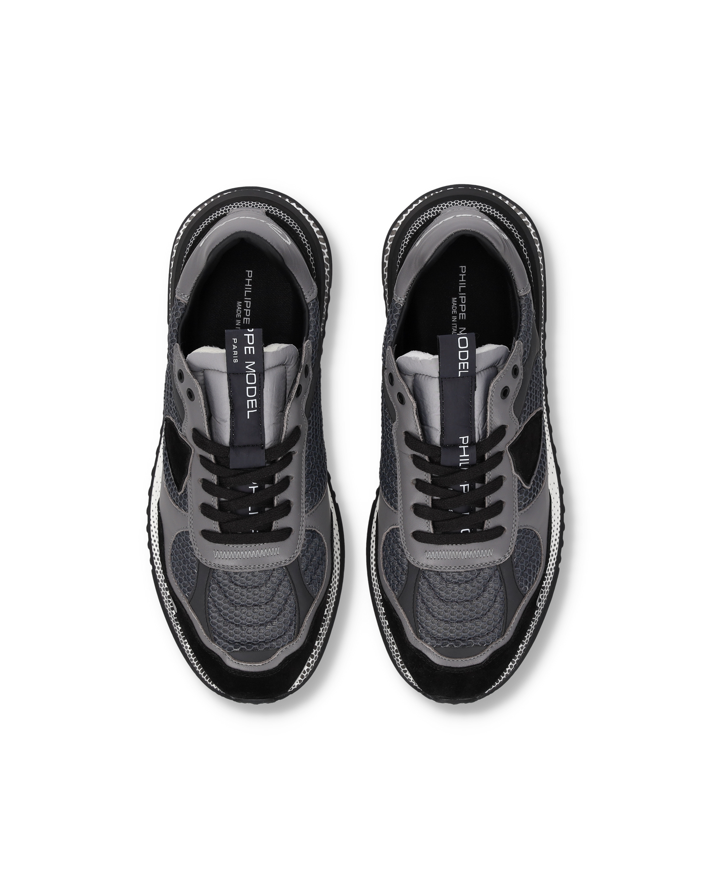 Sneakers Olympique Uomo, Nero Grigio