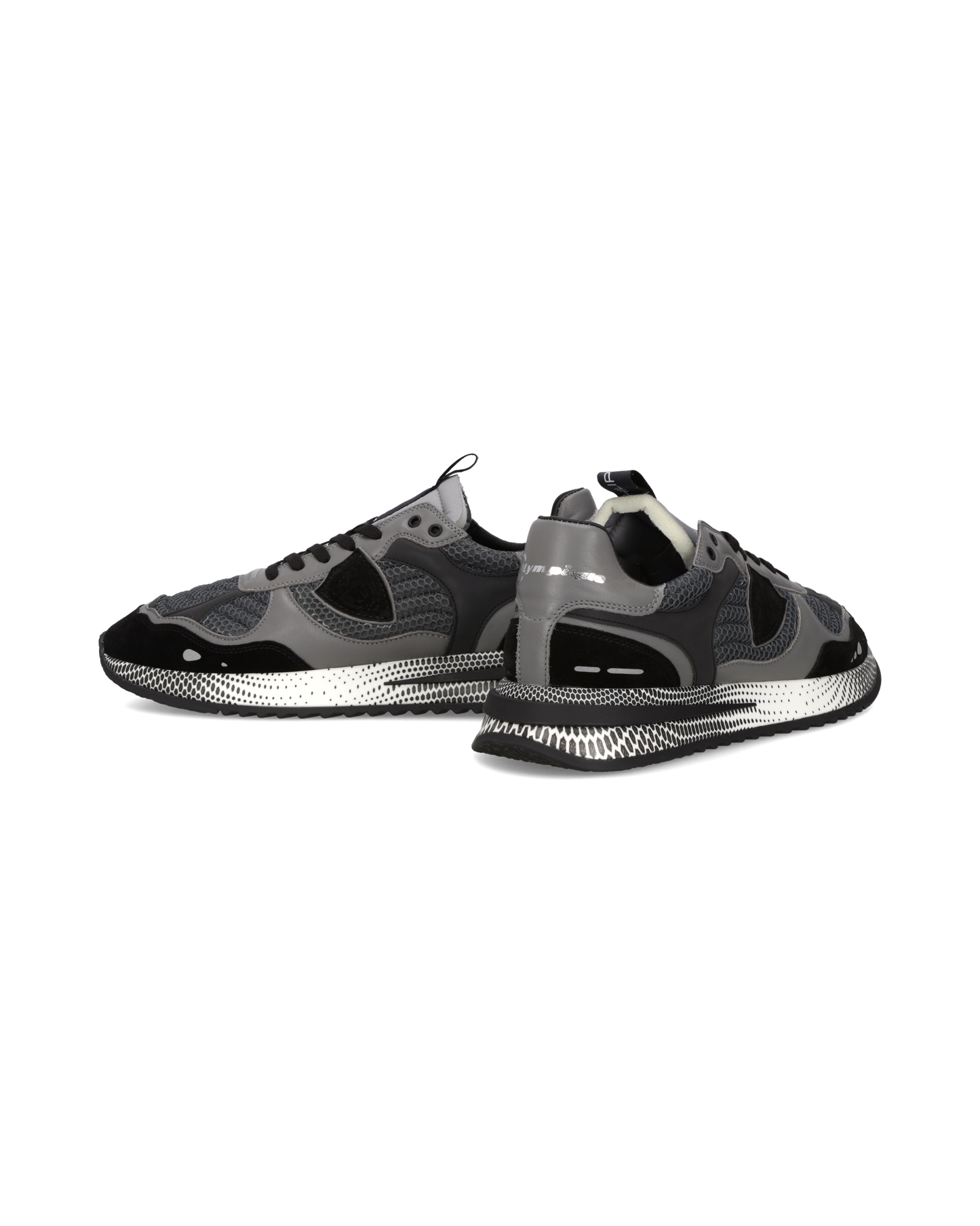 Sneakers Olympique Uomo, Nero Grigio