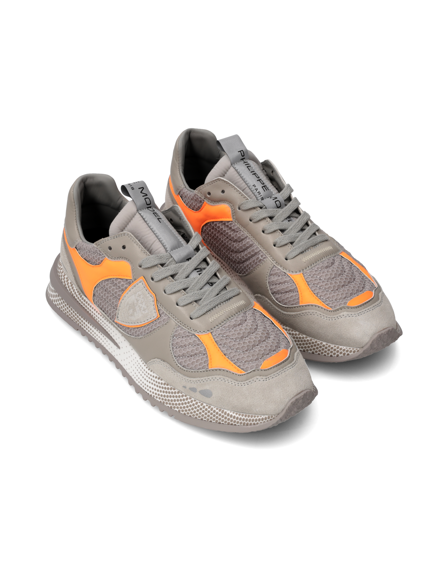 Baskets Olympique Running Homme, Gris et Orange