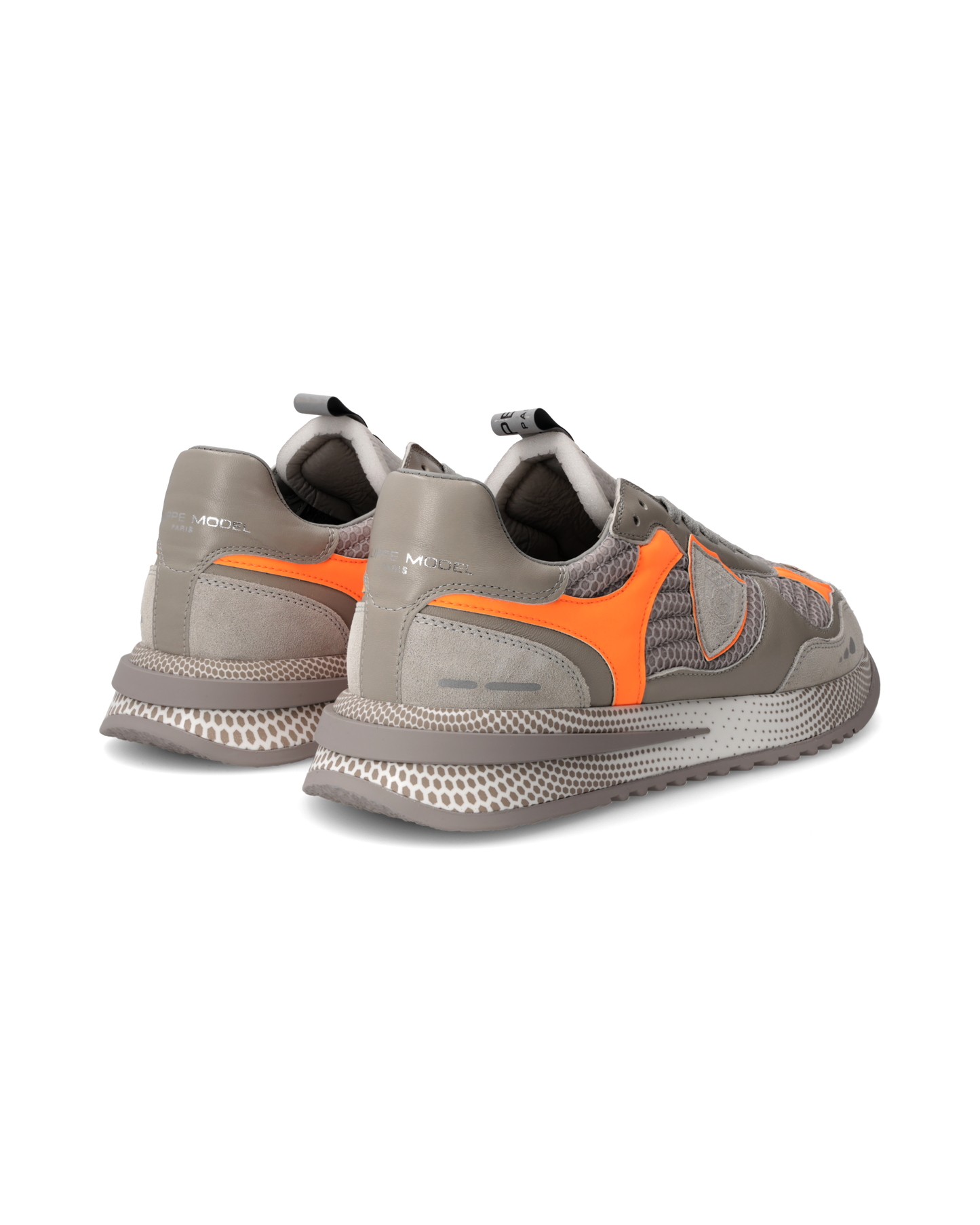 Baskets Olympique Running Homme, Gris et Orange