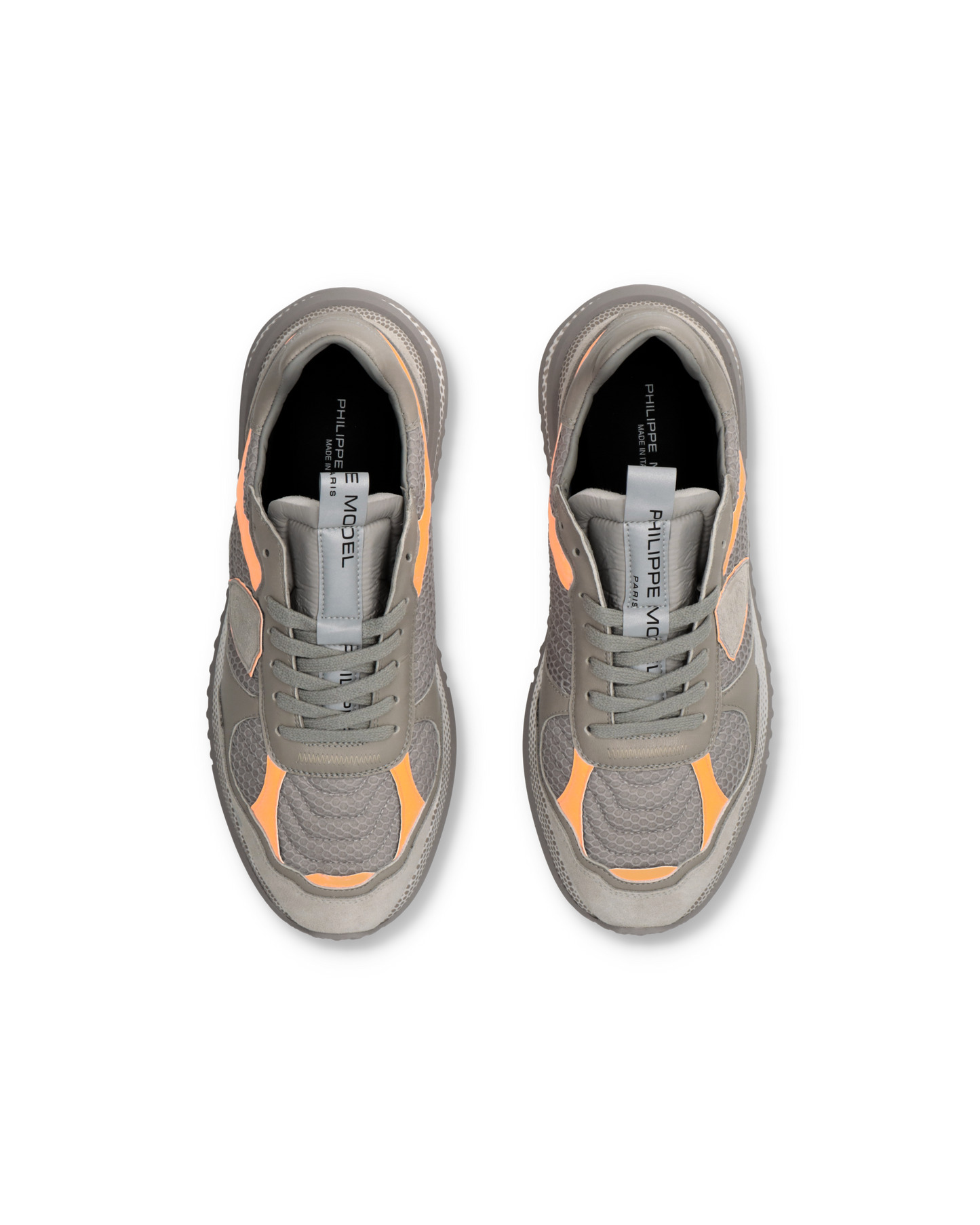 Baskets Olympique Running Homme, Gris et Orange